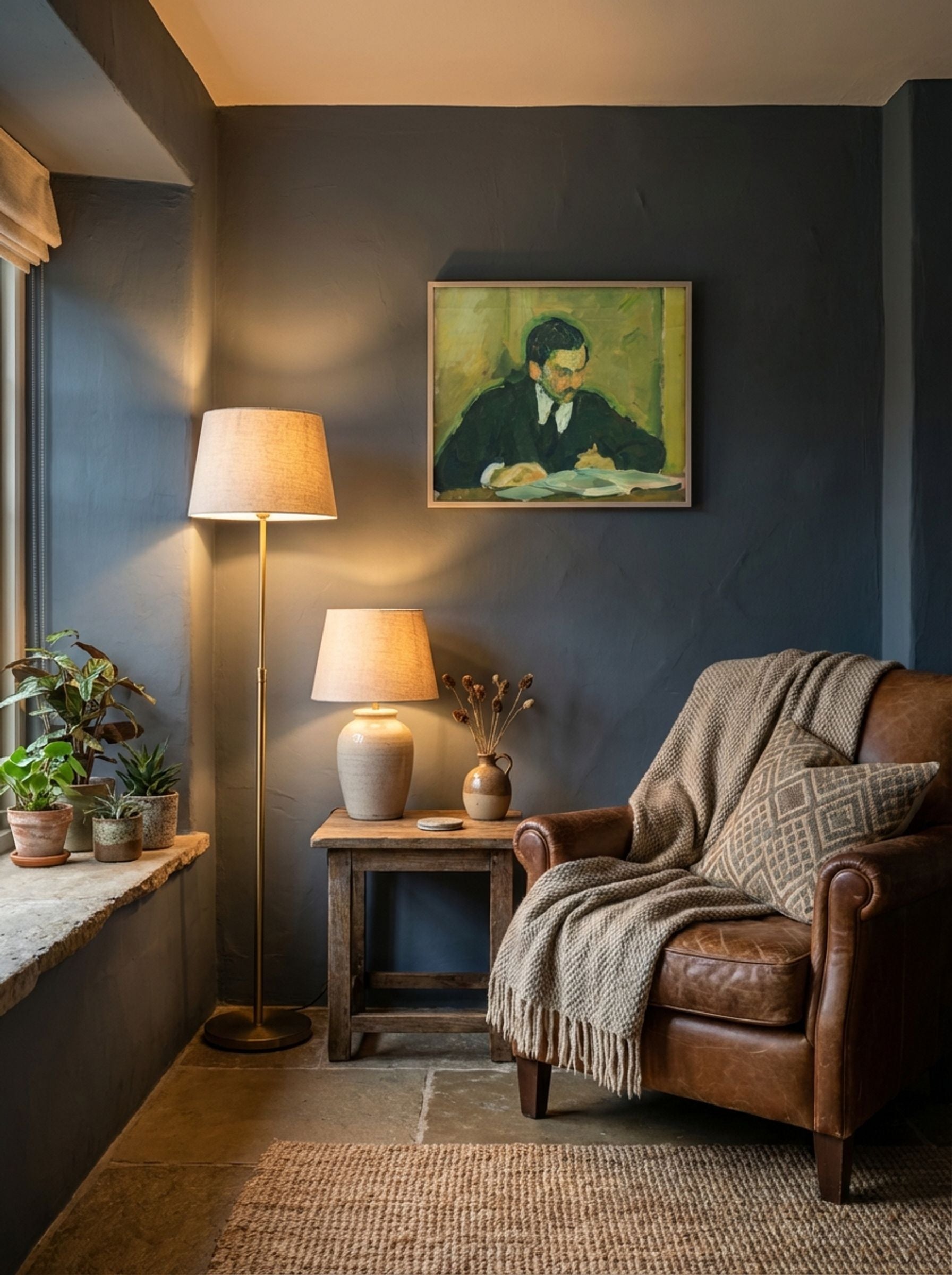 The Painter Ernst Goldschmidt Reading - Harald Giersing - Lifestyle