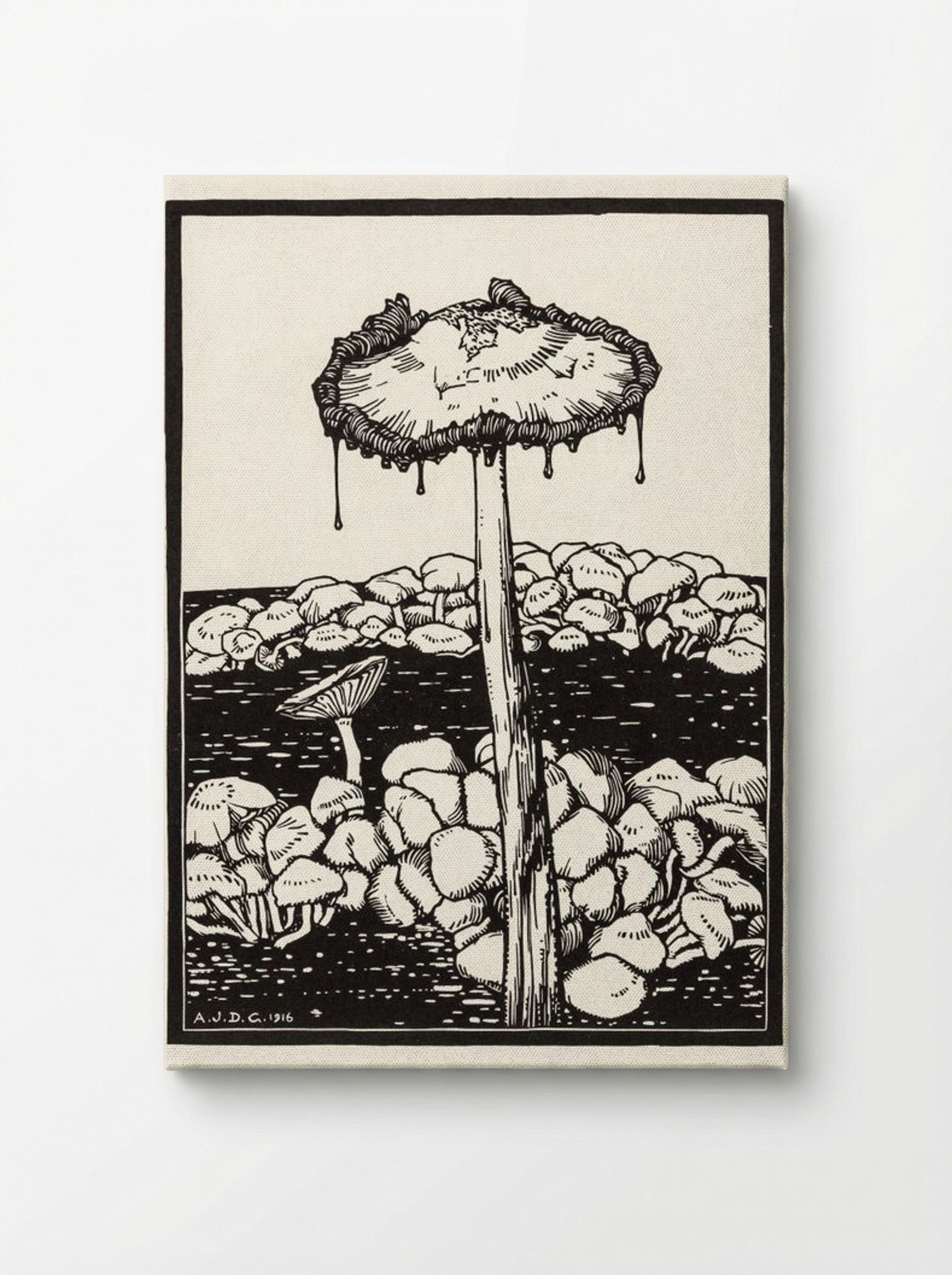 Dripping Mushroom - Julie de Graag - Canvas