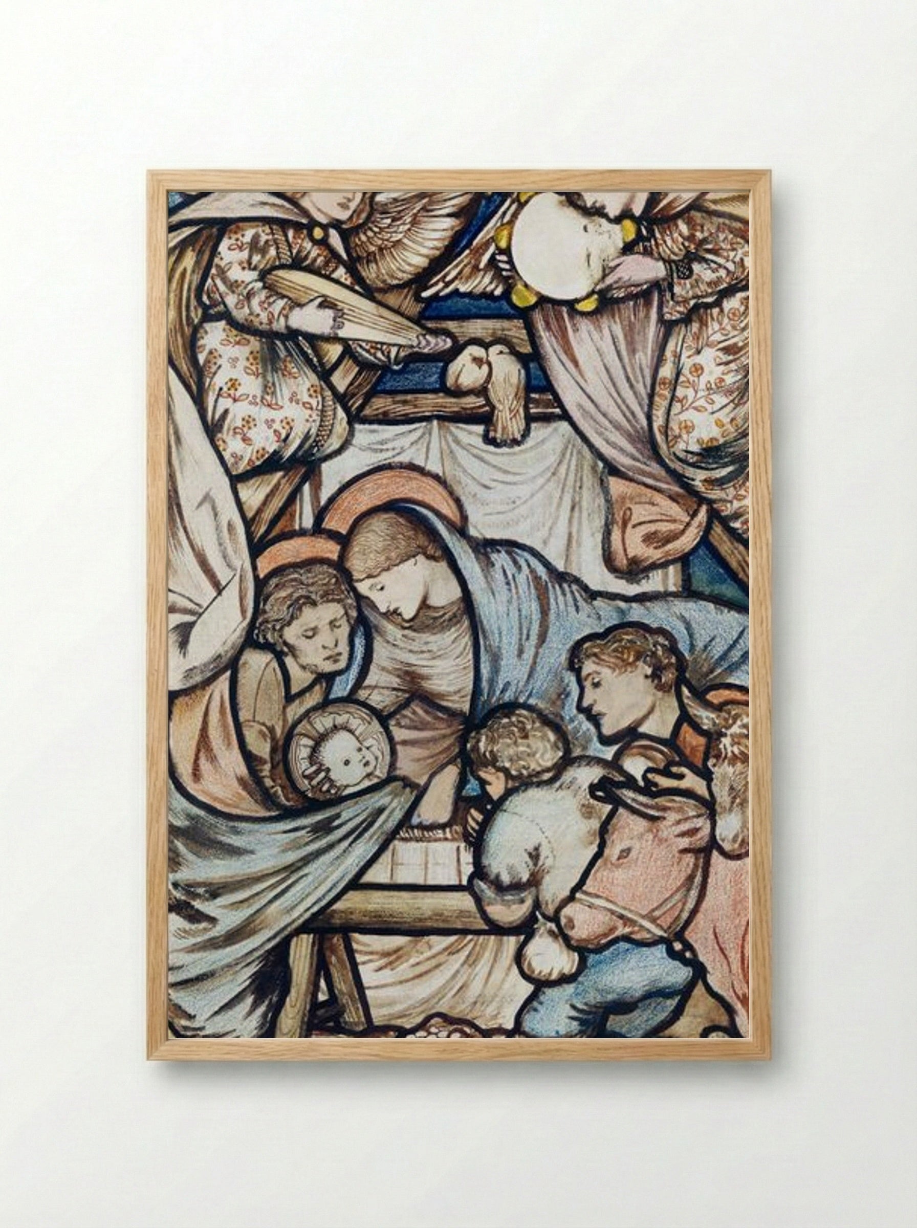 The Nativity - Edward Burne-Jones - Framed Print Wood