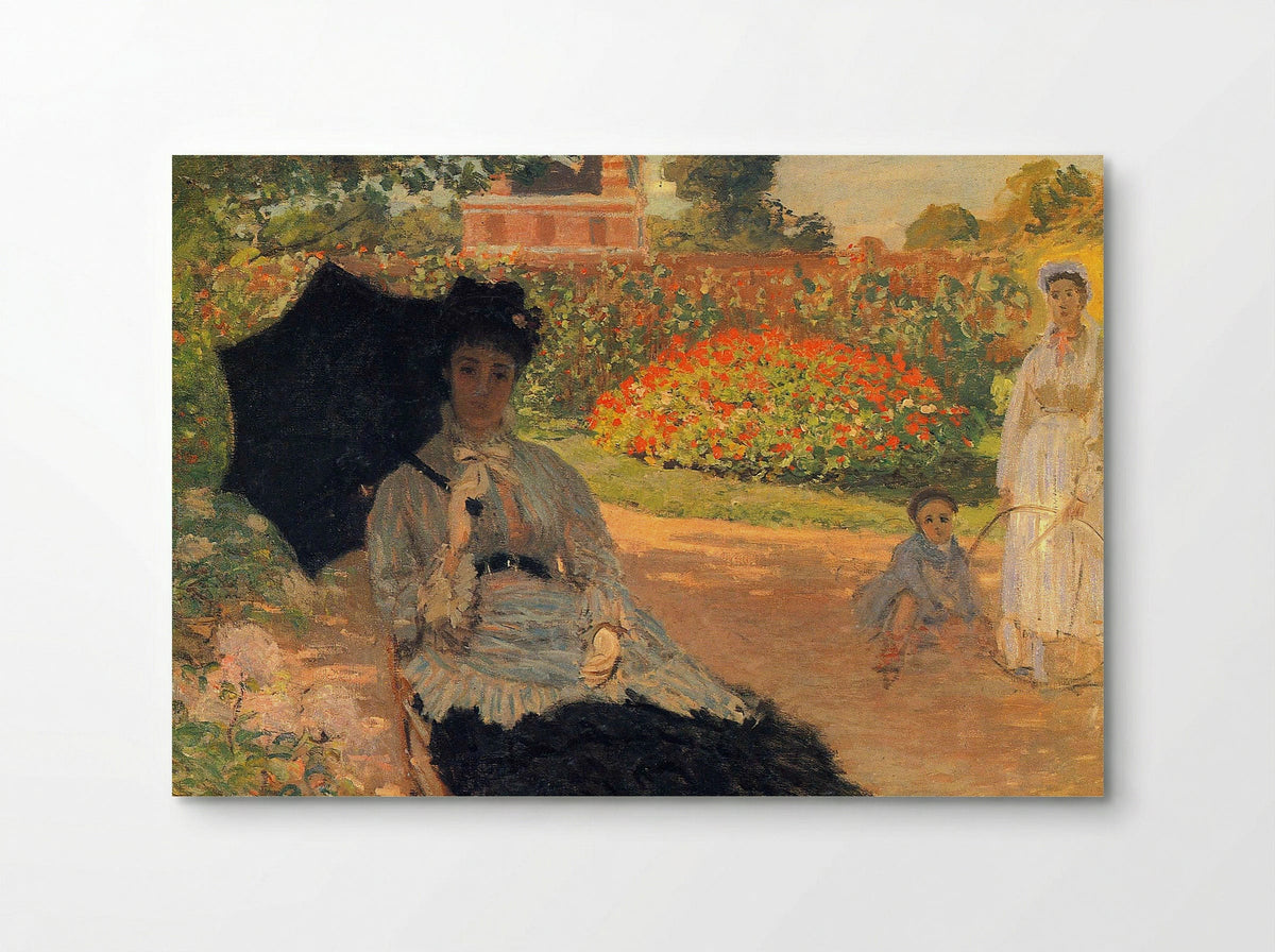 Camille Monet in the Garden at Argenteuil - Claude Monet - Poster