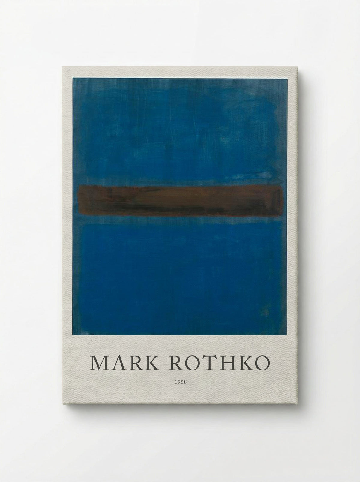 Untitled (Blue, Brown, Blue) - Mark Rothko - Canvas