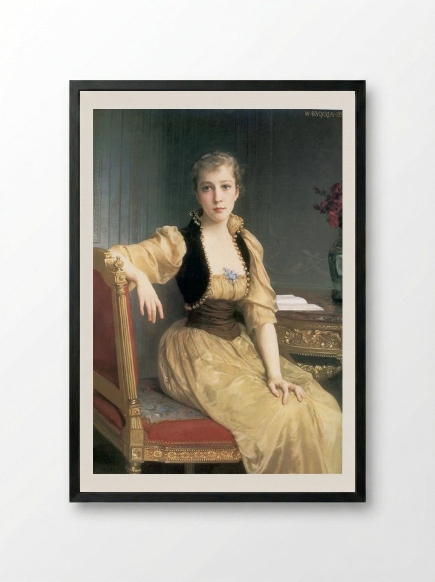 Lady Maxwell - William-Adolphe Bouguereau - Framed Print Black