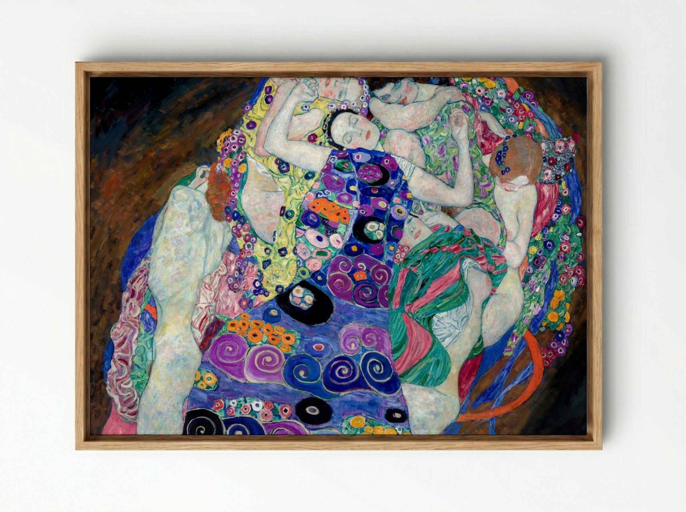 The Virgin - Gustav Klimt - Framed Canvas Wood