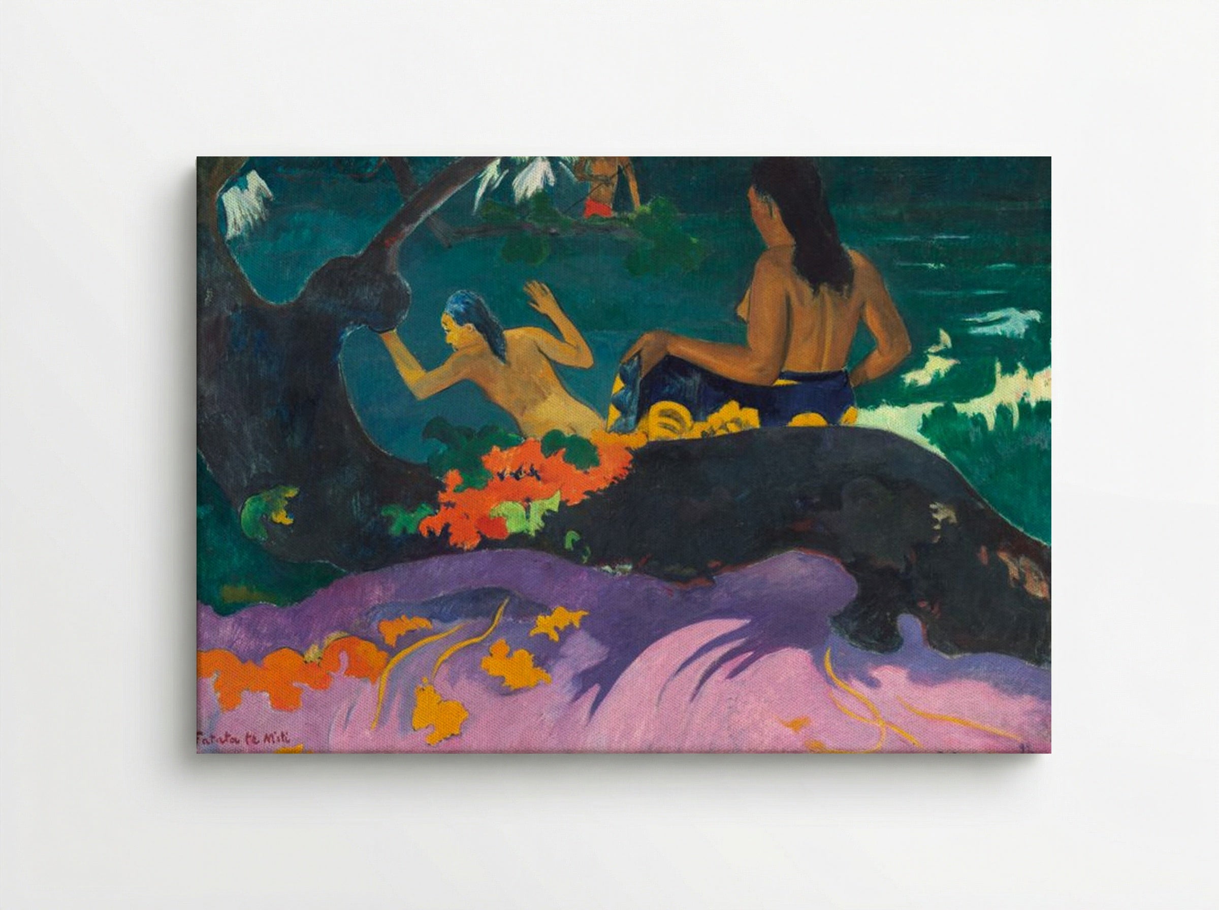 By the Sea (Fatata te Miti) - Paul Gauguin - Canvas