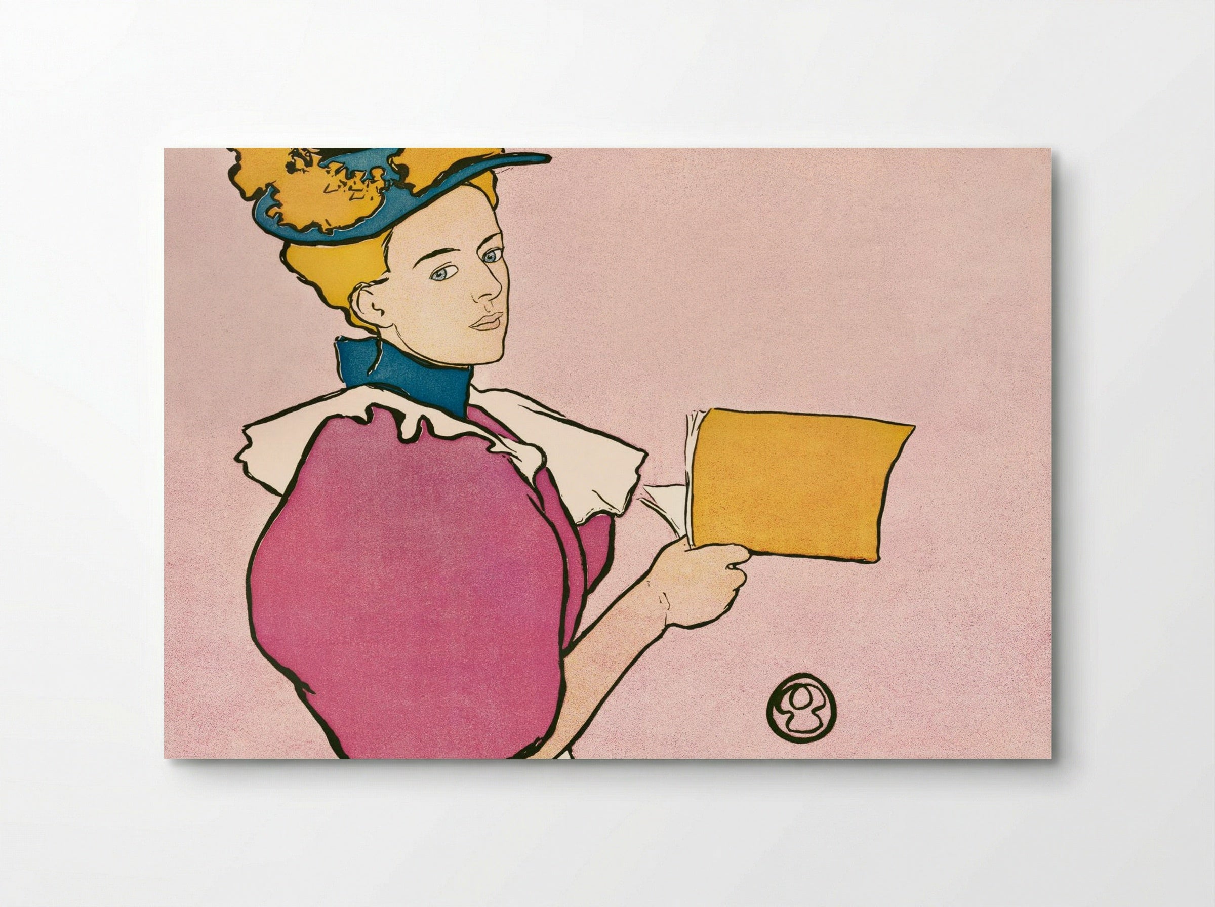 Woman Holding Book - Edward Penfield - Poster