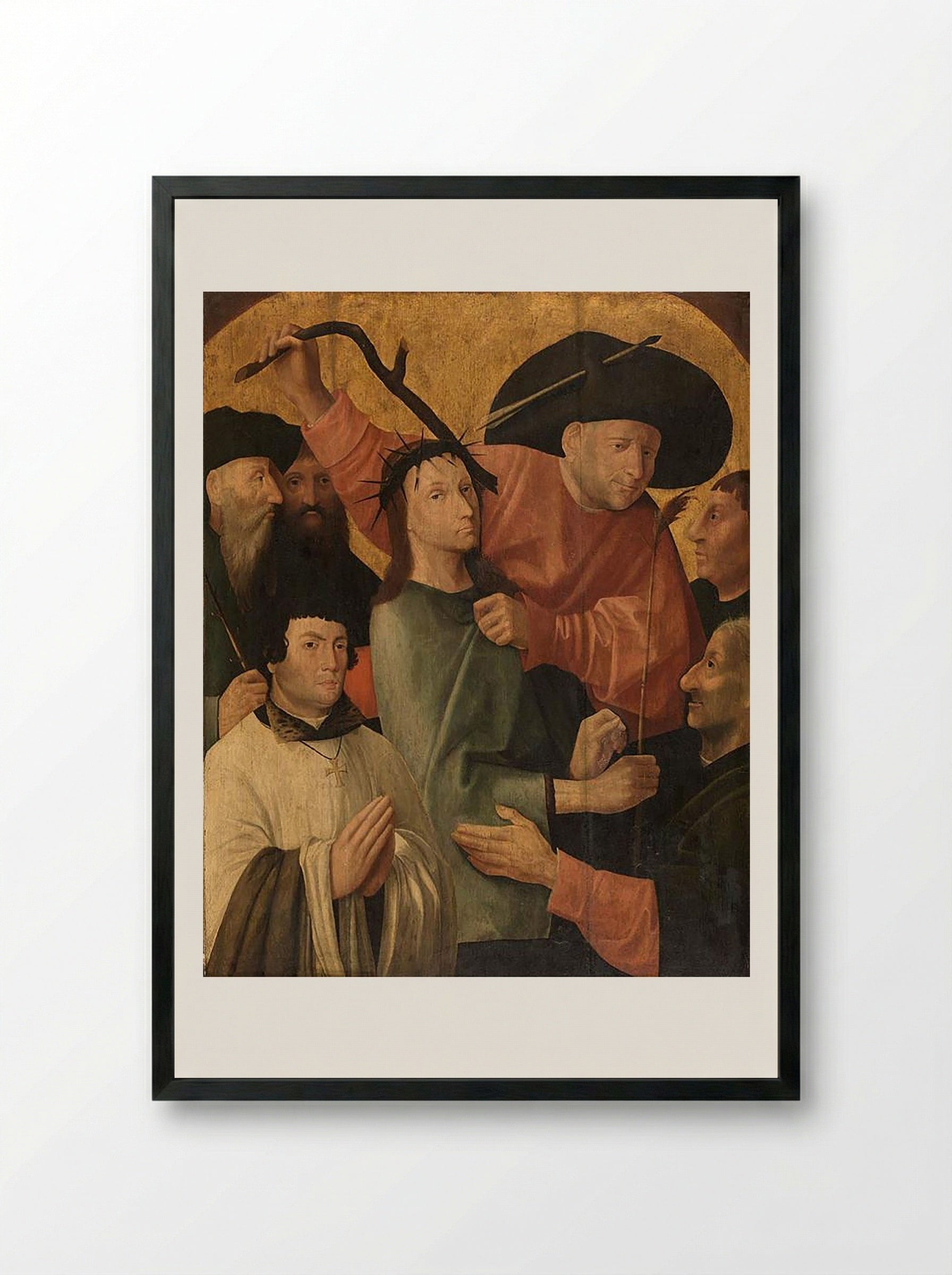 Christ Mocked - Fra Angelico - Framed Print Black