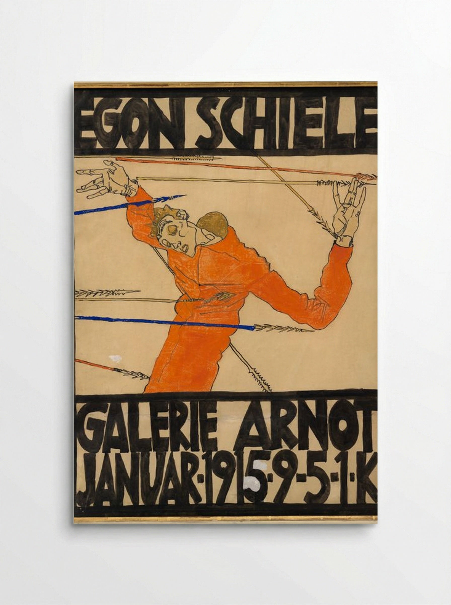 Plakat der Egon Schiele-Ausstellung in der Galerie Arnot - Egon Schiele - Poster