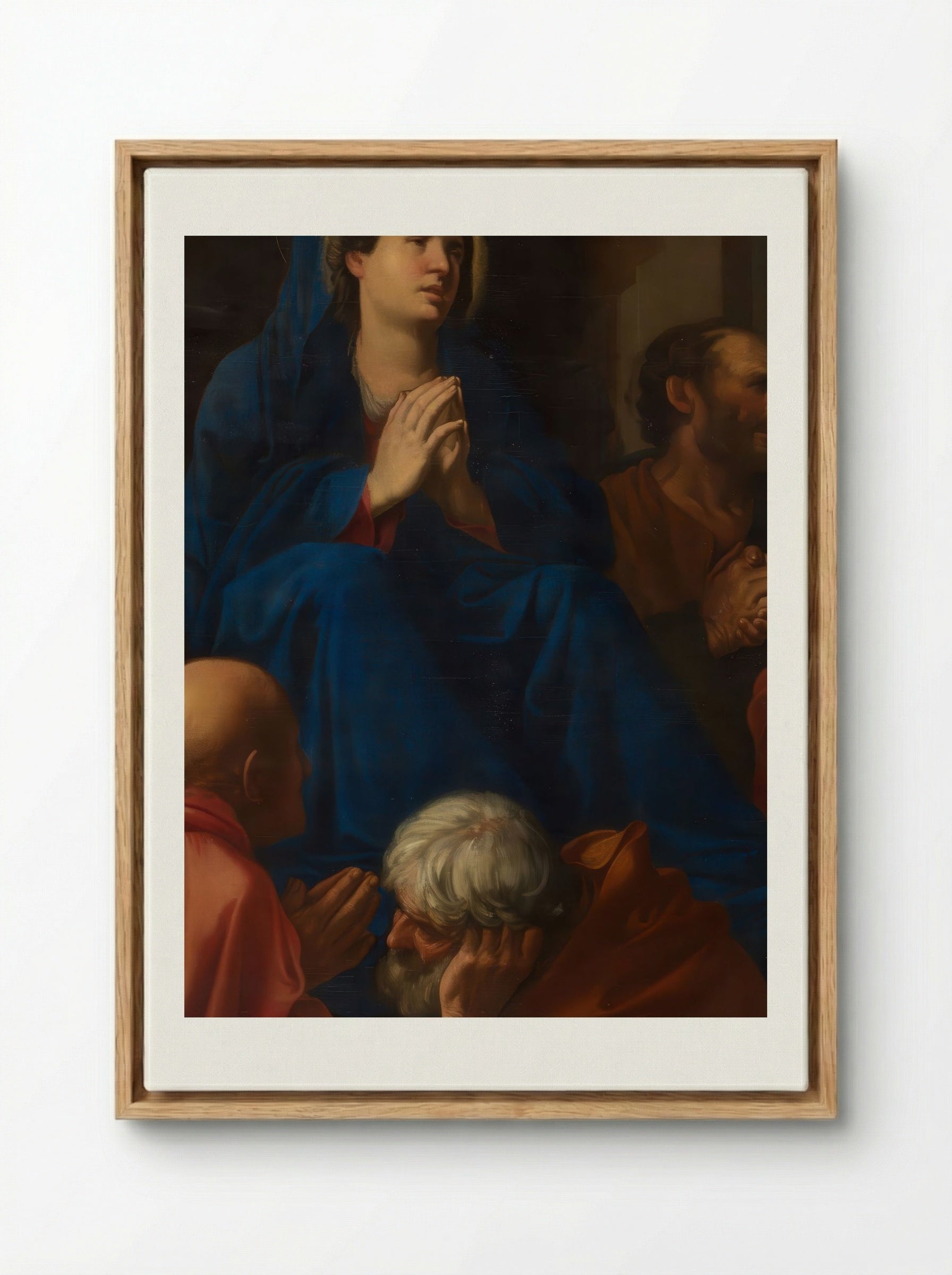 The Dormition of the Virgin - Carlo Saraceni - Framed Canvas Wood