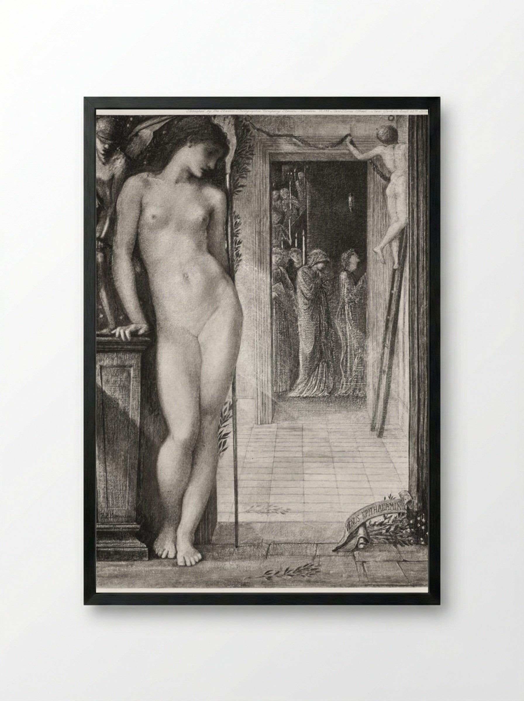 Venus Epithalamia - Edward Burne-Jones - Framed Print Black