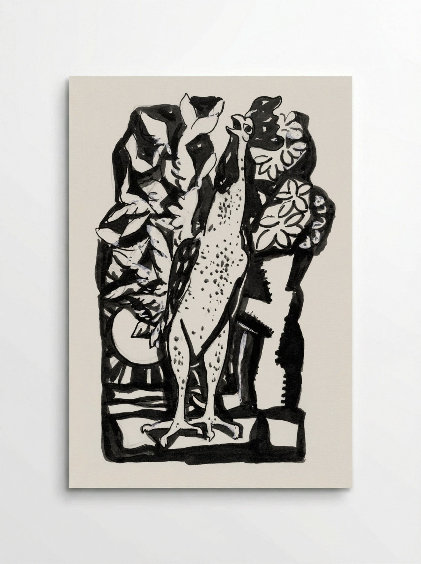 Crowing Rooster - Leo Gestel - Poster