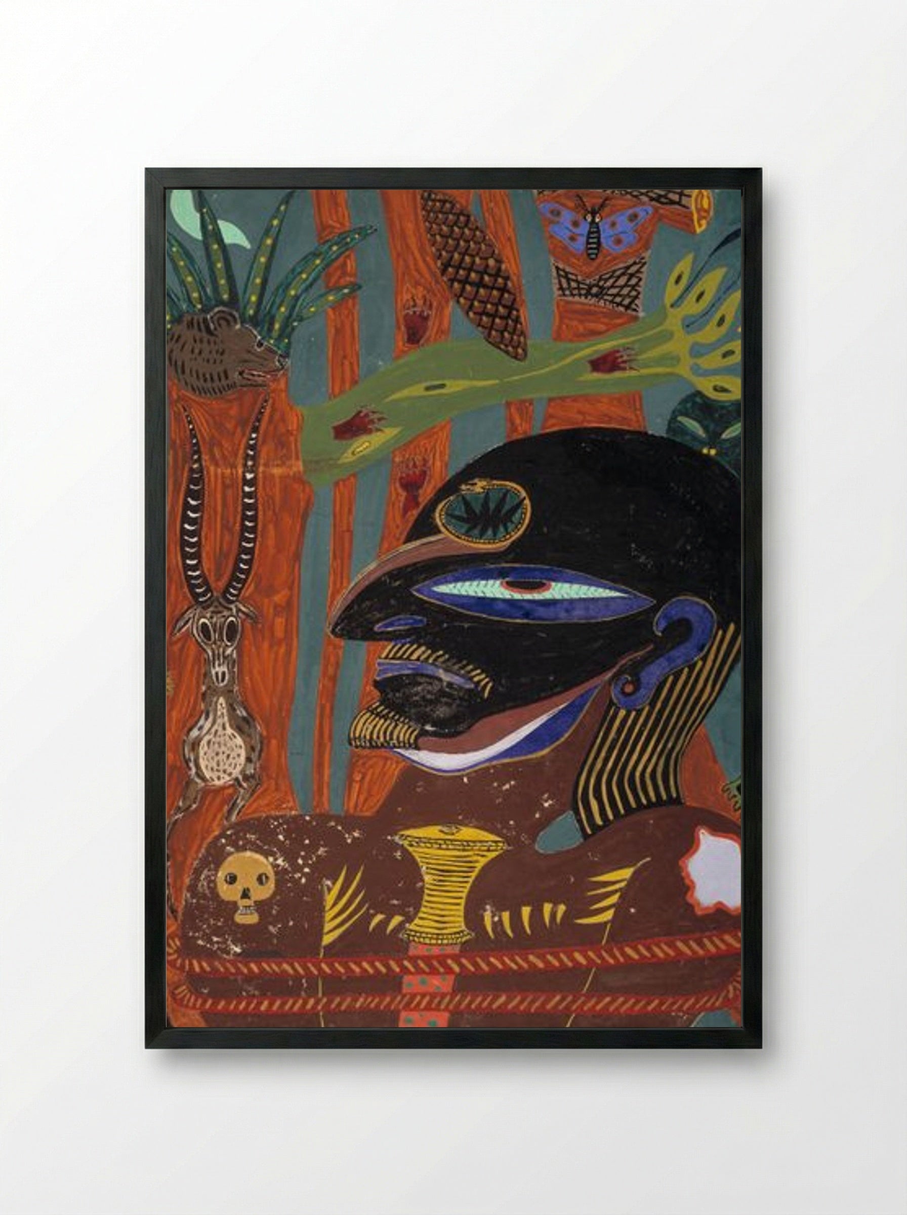 Eye of the Hunter - Edvard Petersen - Framed Print Black