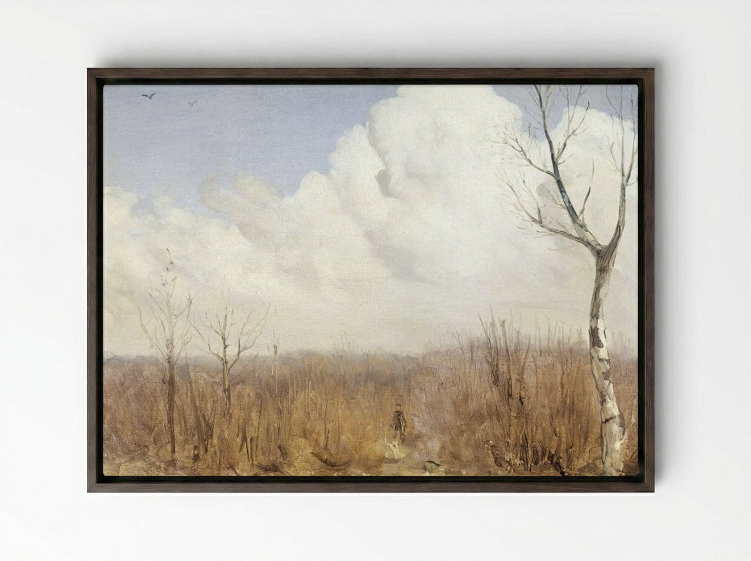 Autumn Day - Gerrit Willem Dijsselhof - Framed Canvas Dark Wood