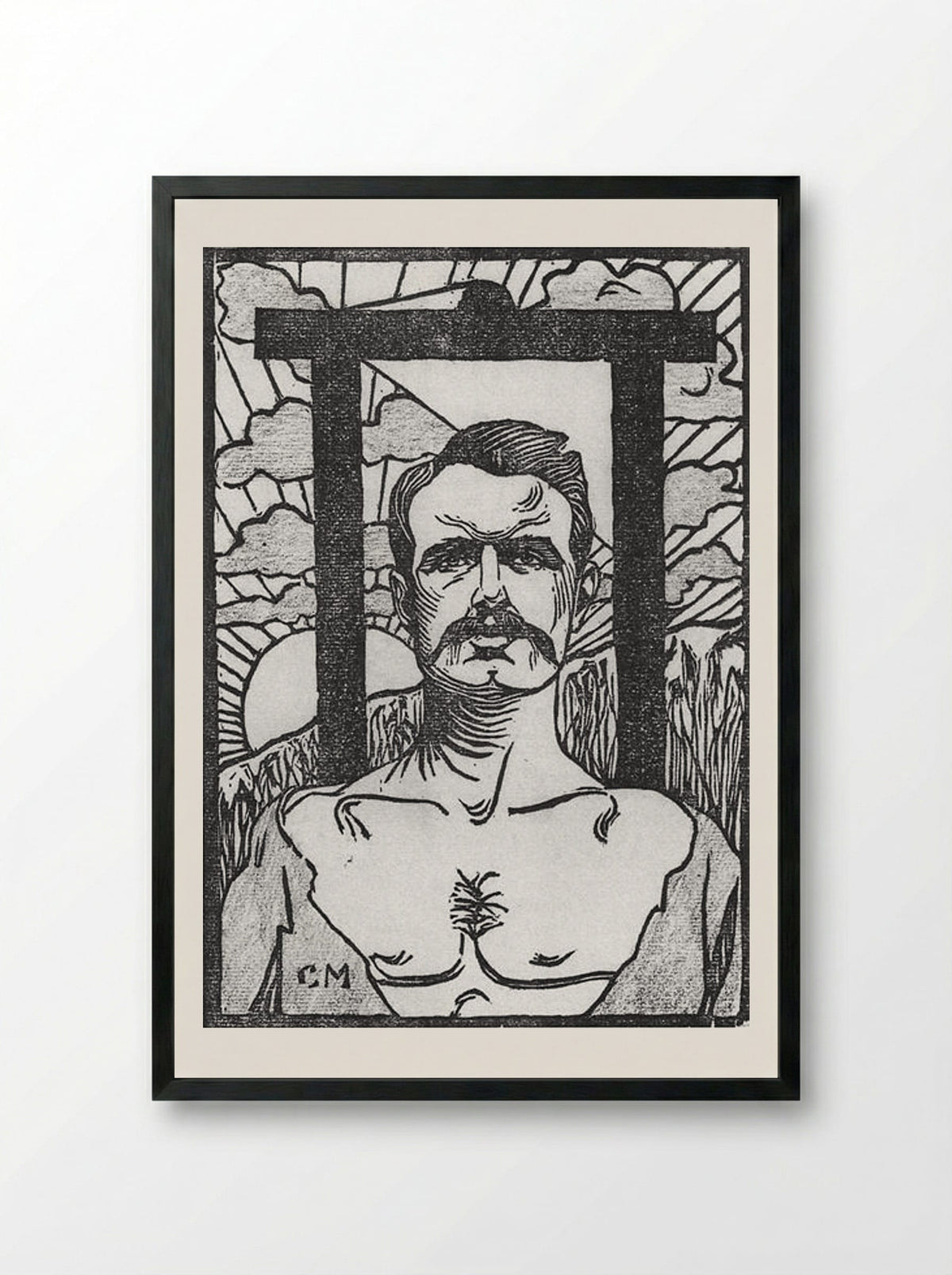 Ravachol - Charles Maurin - Framed Print Black
