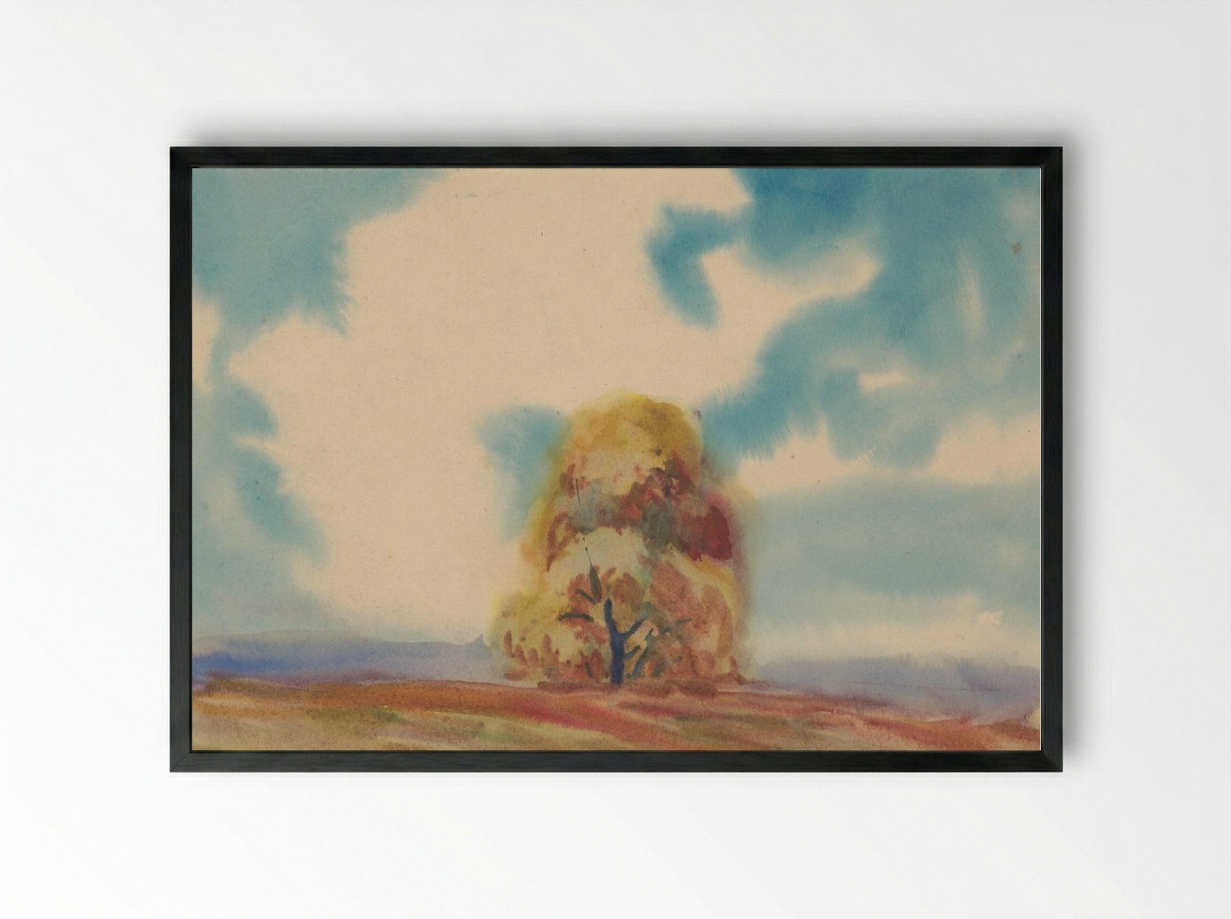 Autumn Tree - Zolo Palugyay - Framed Print Black