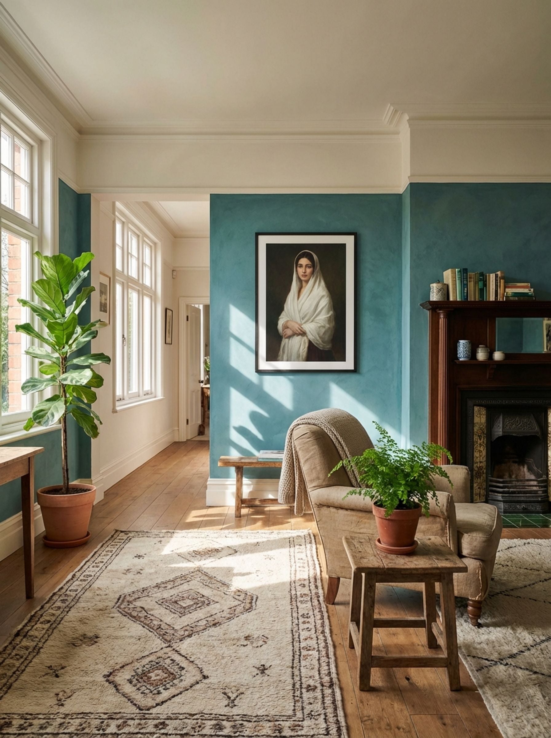 Woman in a White Shawl - Zolo Palugyay - Lifestyle