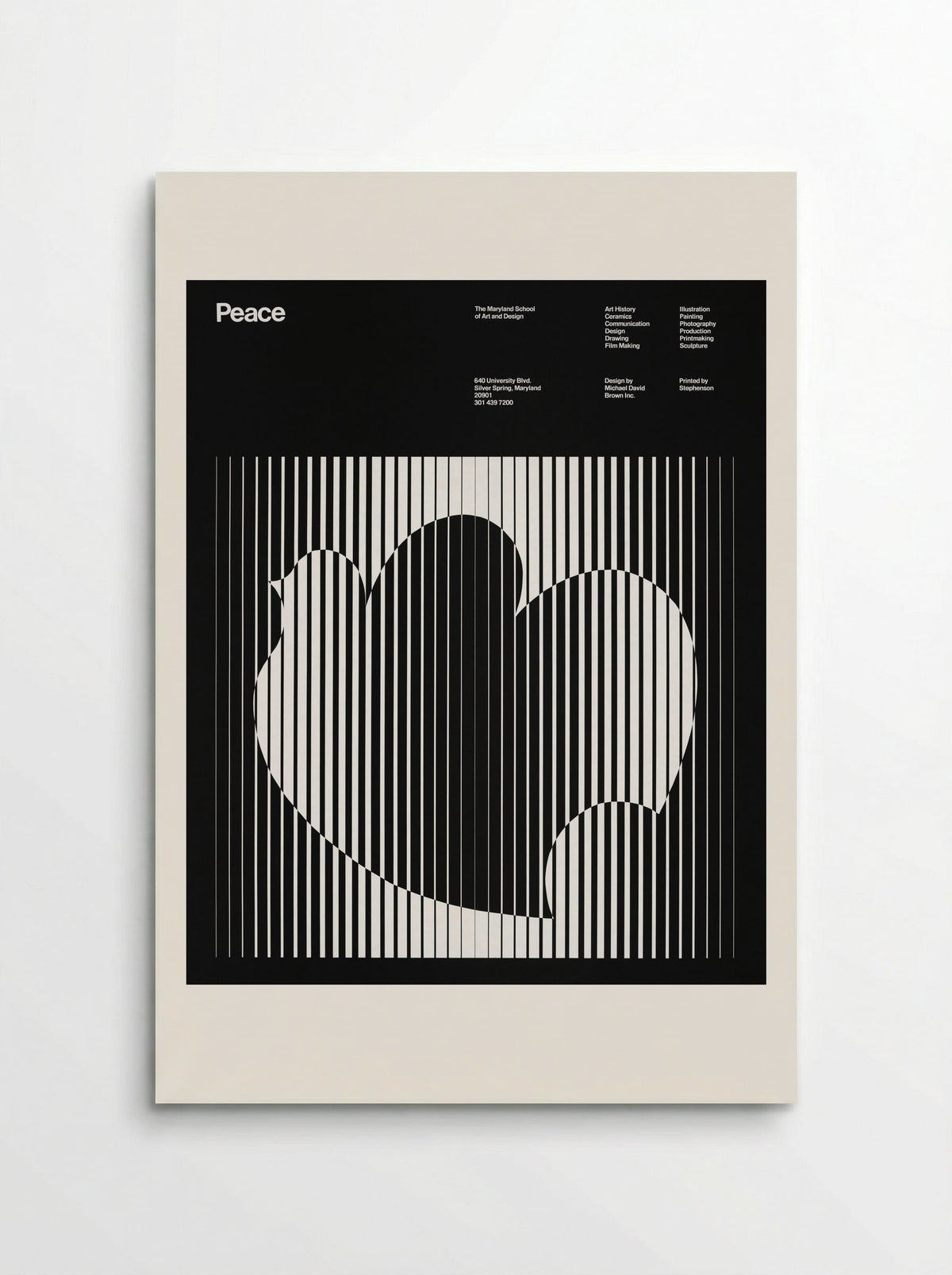 Peace (Maryland School of Art and Design Poster) - Michael David Brown - Poster