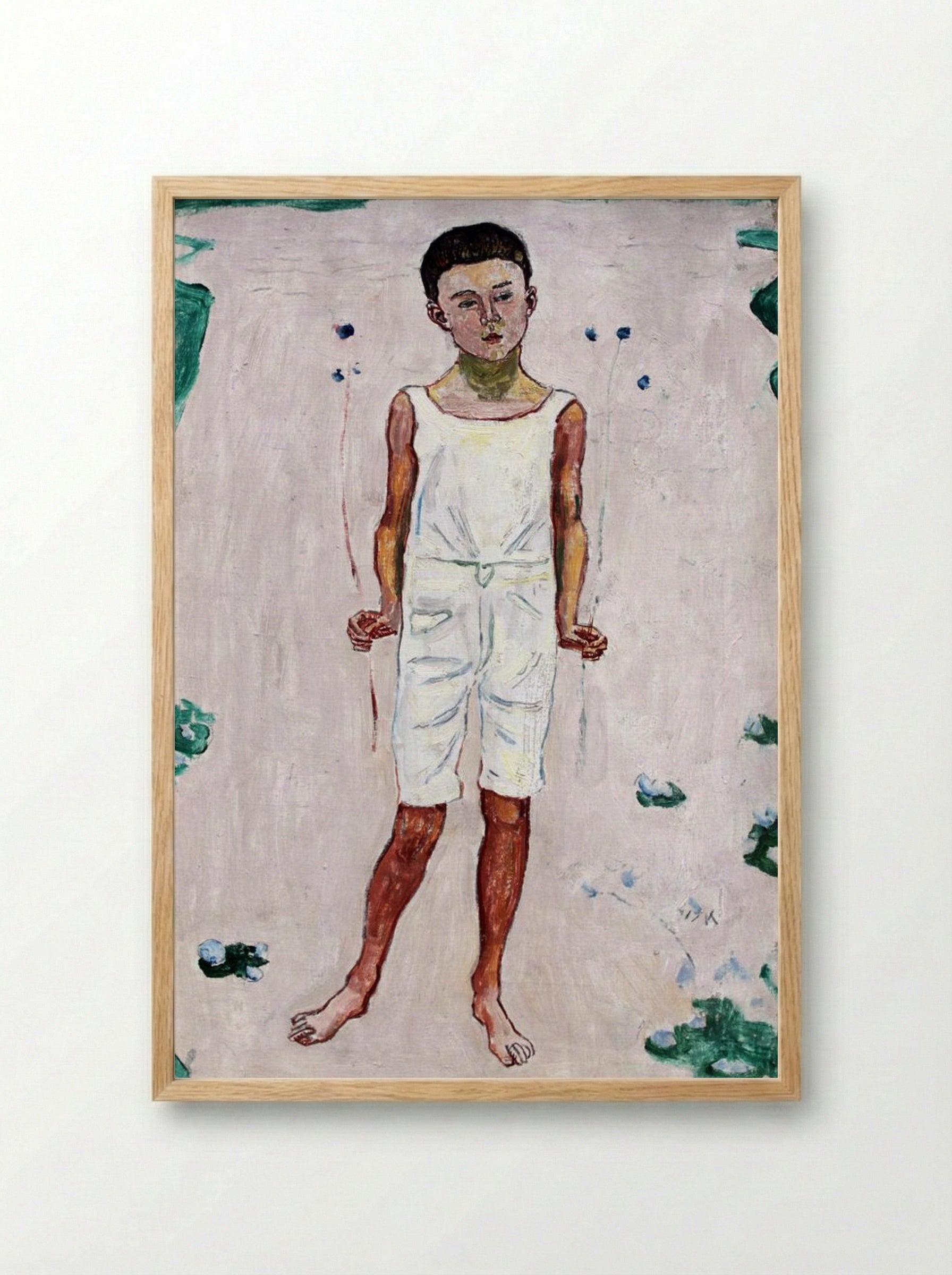 Childhood - Ferdinand Hodler - Framed Print Wood