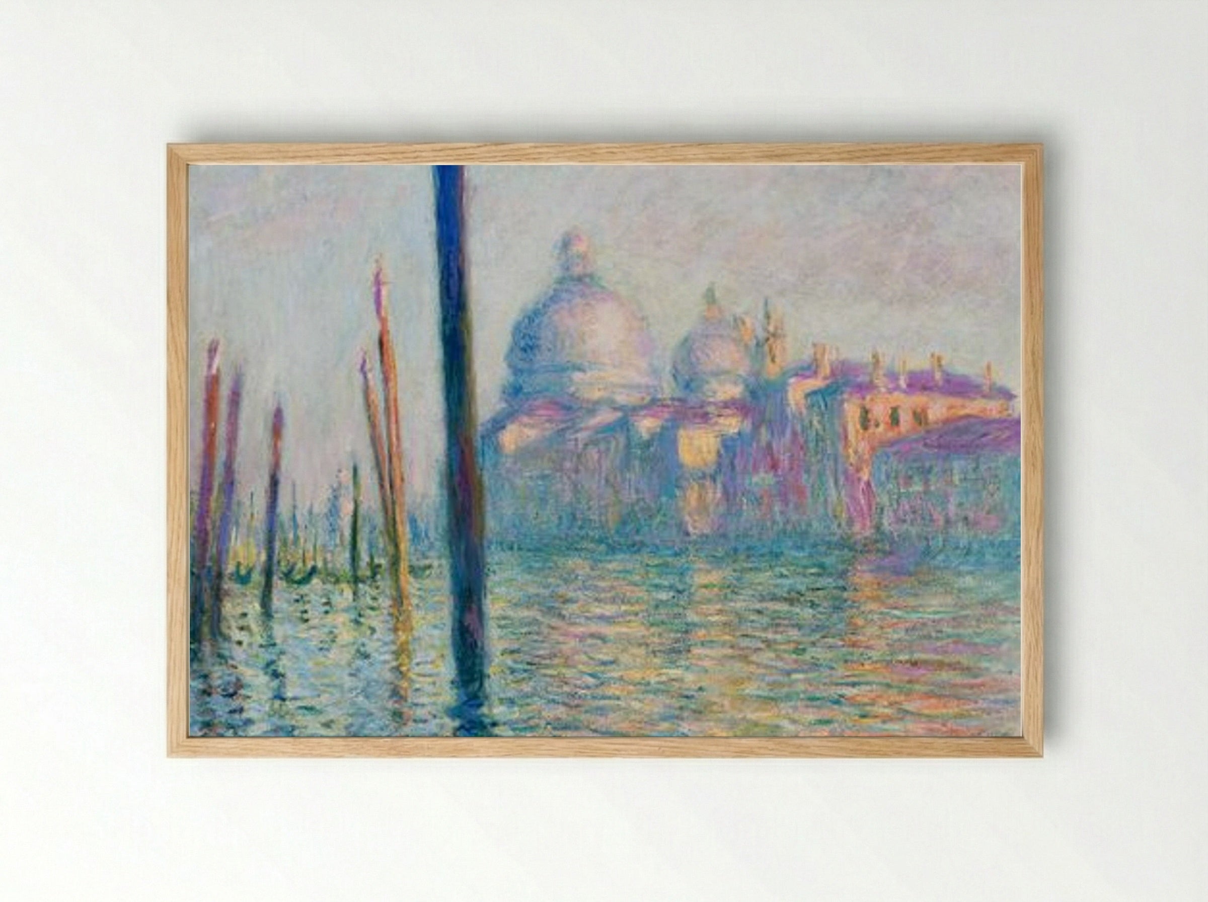 Le Grand Canal, Venice - Claude Monet - Framed Print Wood