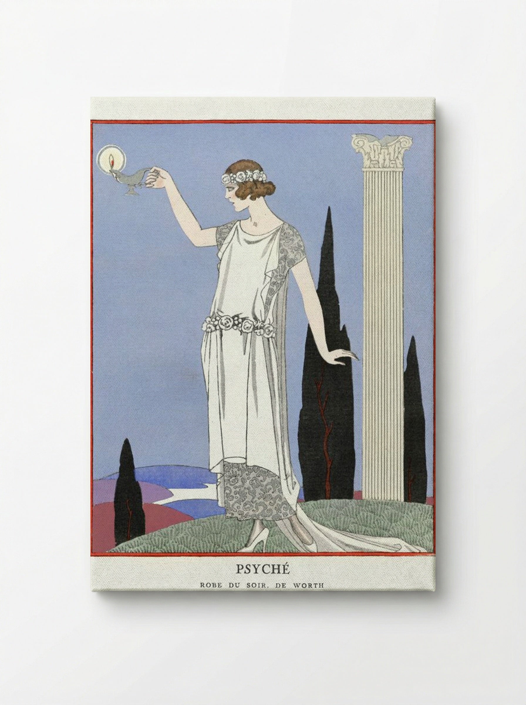 Psyché, Robe du Soir, de Worth - George Barbier - Canvas
