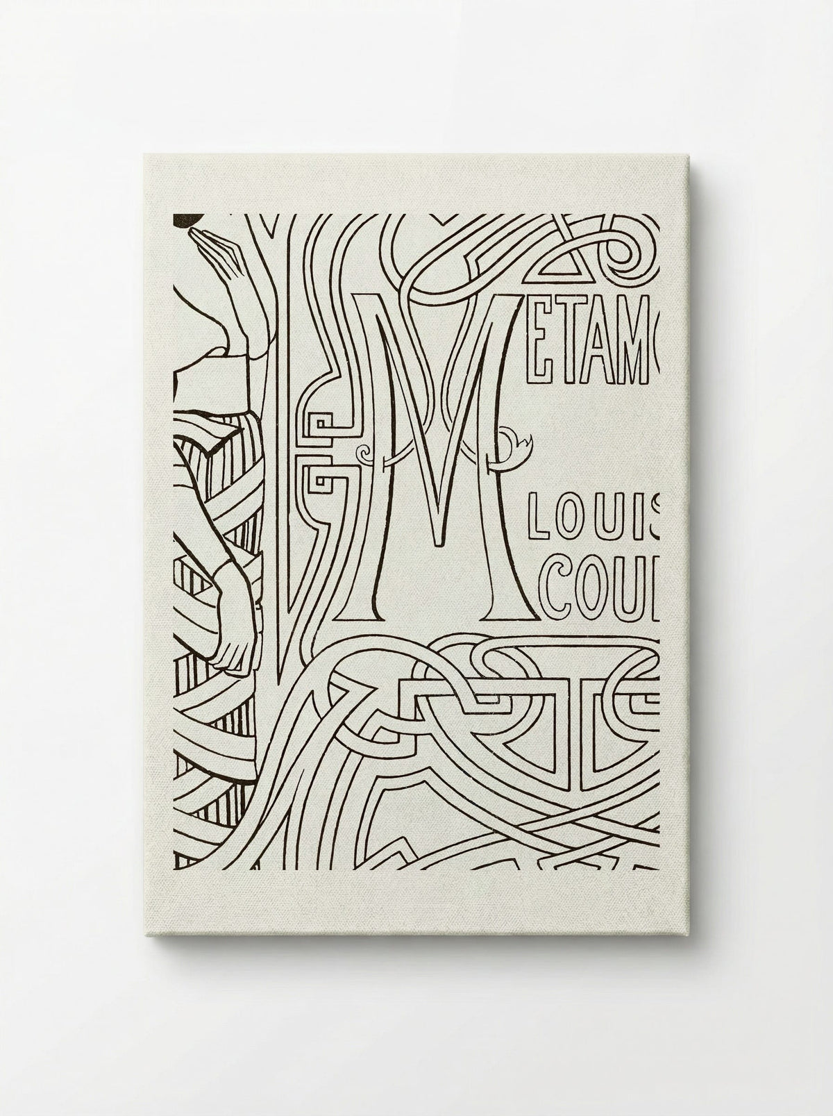 Book Binding Design for 'Metamorfoze' by Louis Couperus - Jan Toorop - Canvas