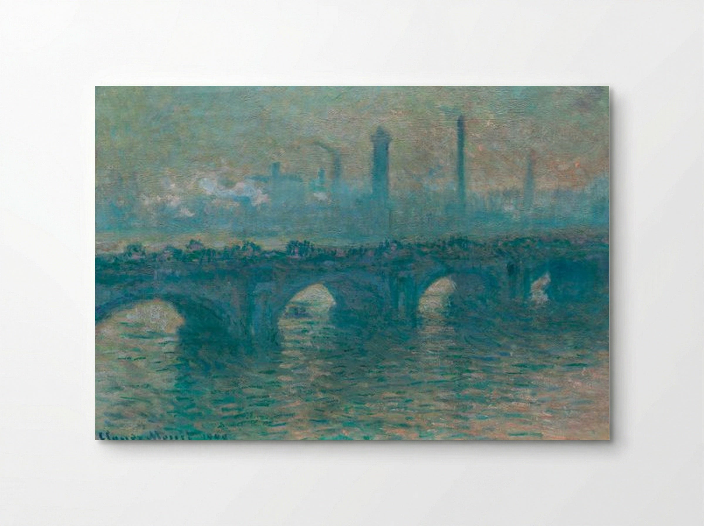 Waterloo Bridge, Grey Weather - Claude Monet - Poster