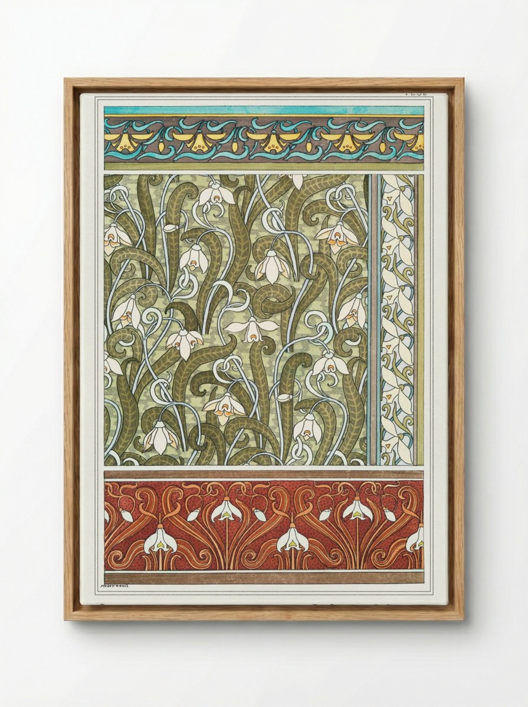Perce-Neige (Snowdrops) from La Plante et ses Applications ornementales - Maurice Pillard Verneuil - Framed Canvas Wood