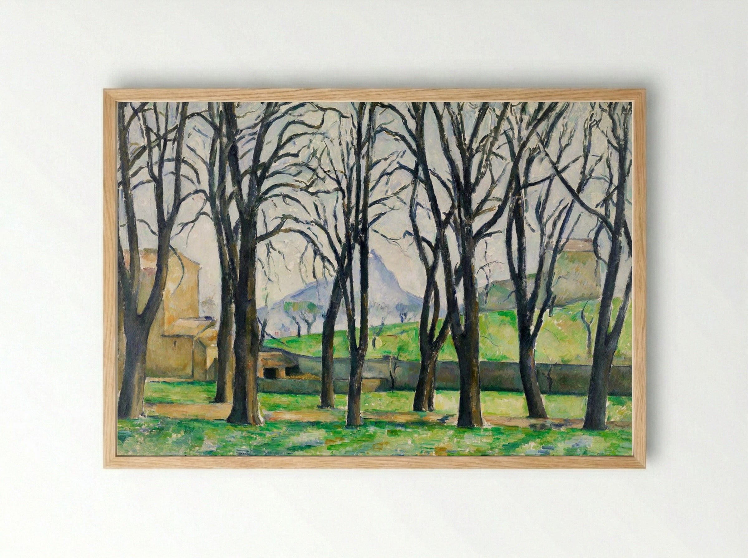 Chestnut Trees at Jas de Bouffan - Paul Cézanne - Framed Print Wood