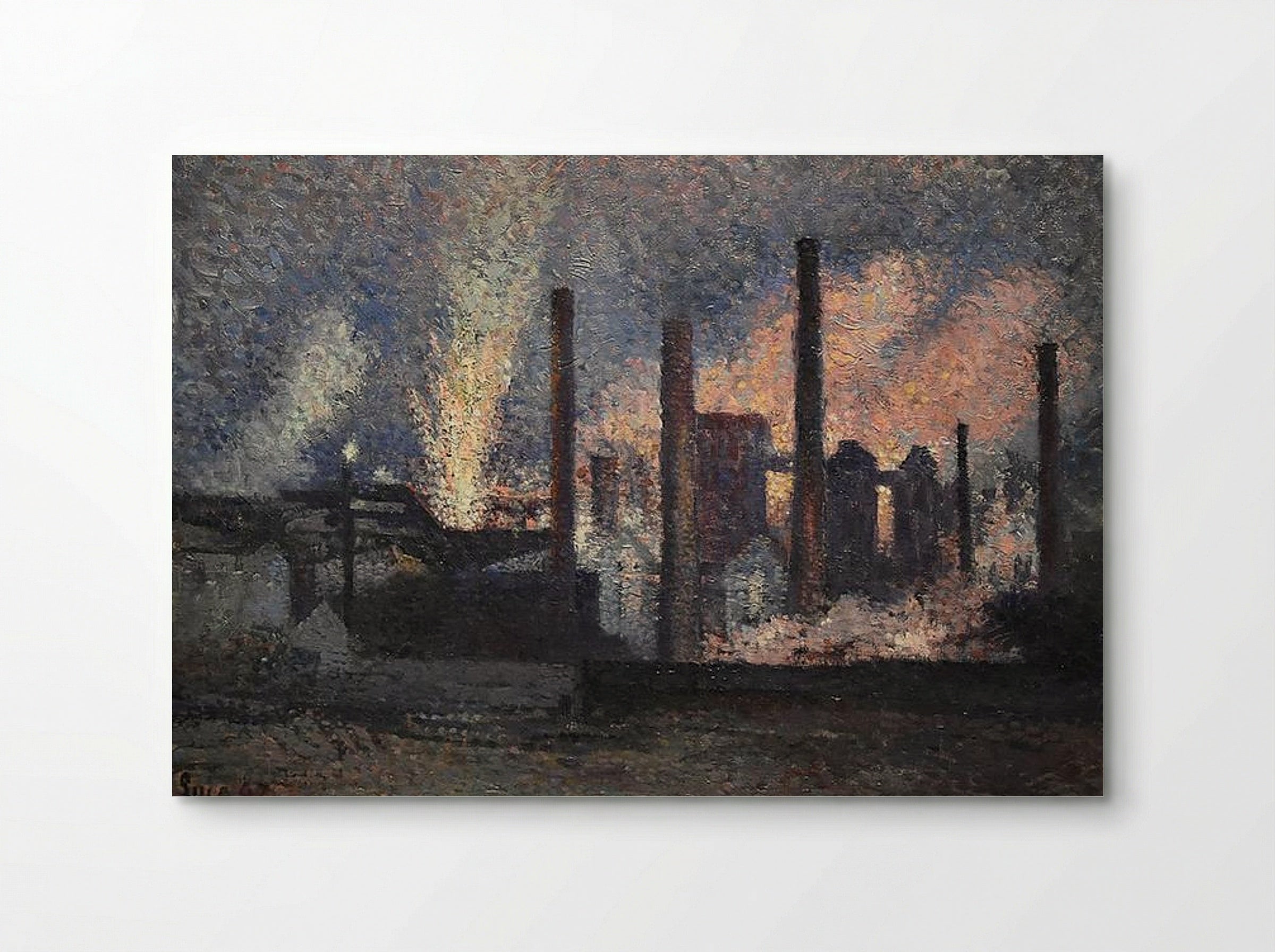 Usines près de Charleroi - Maximilien Luce - Poster