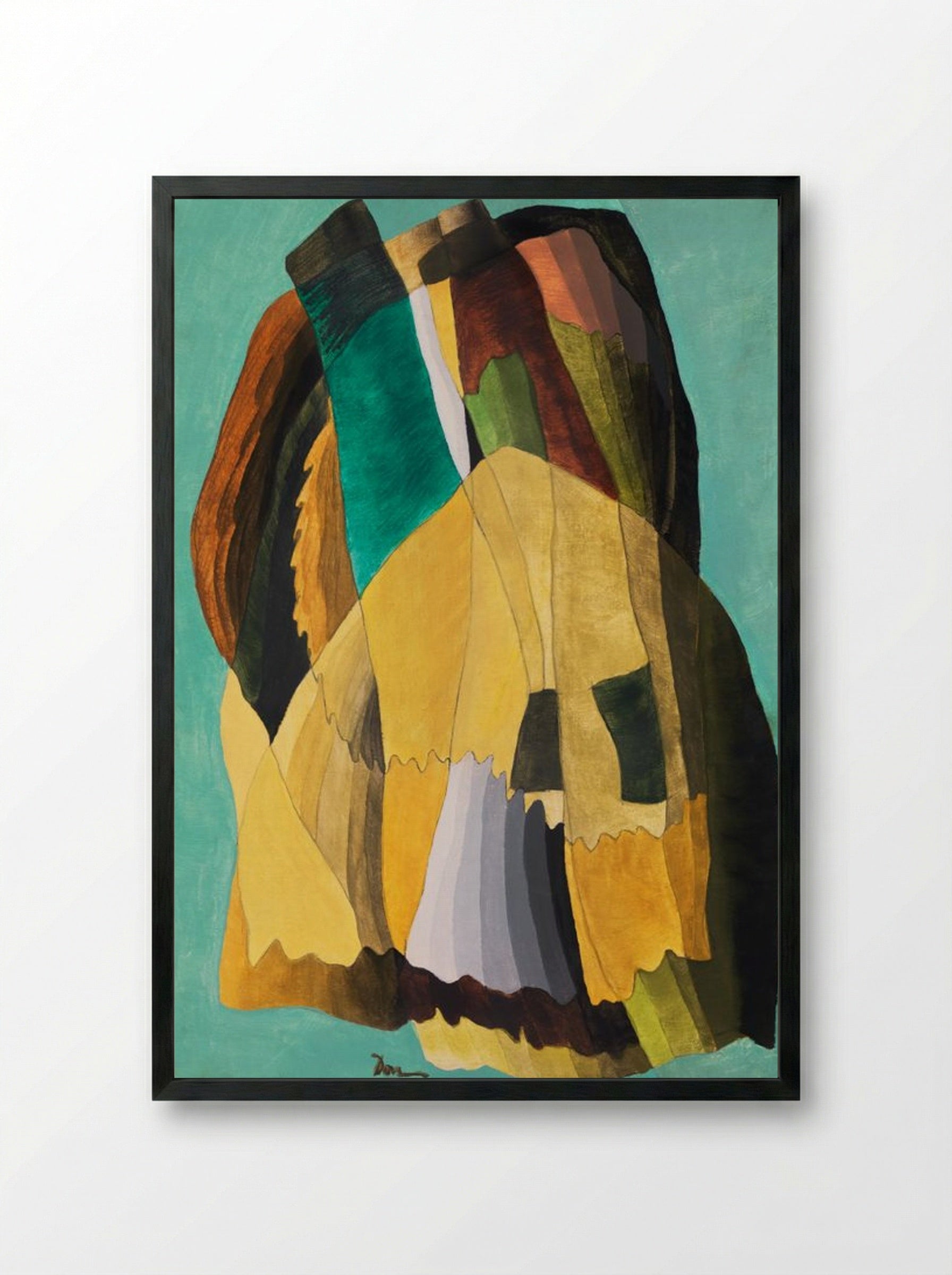 Shore Road - Arthur Dove - Framed Print Black