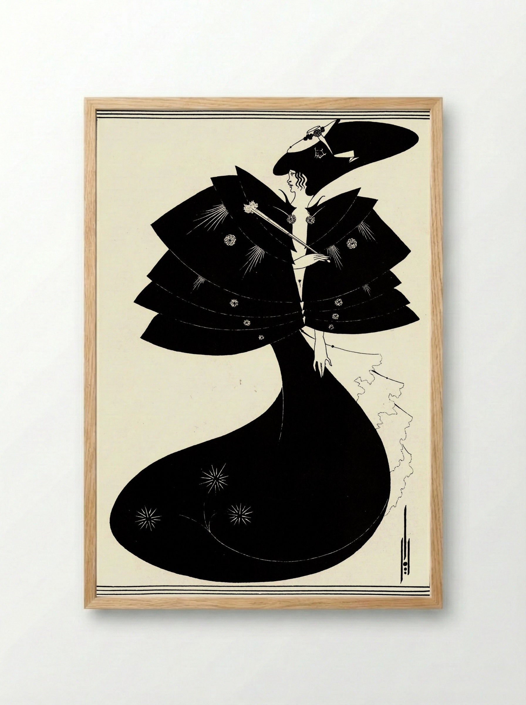 The Black Cape - Fine Art Print - Framed Print Wood