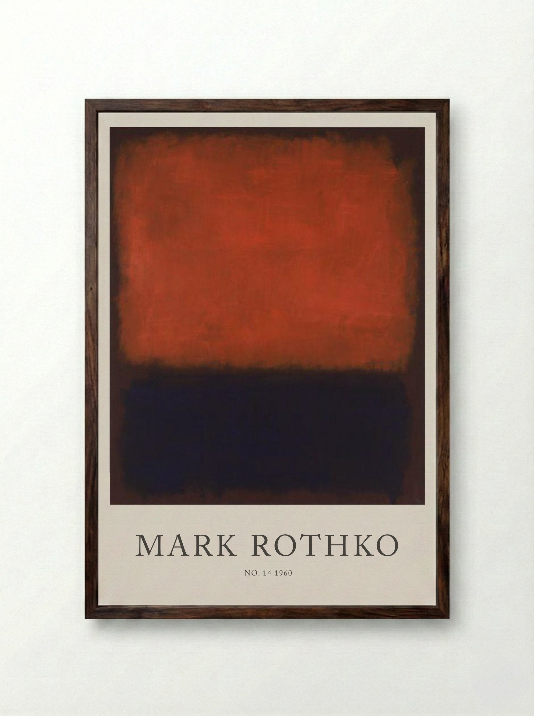 No. 14, 1960 - Mark Rothko - Framed Print Dark Wood