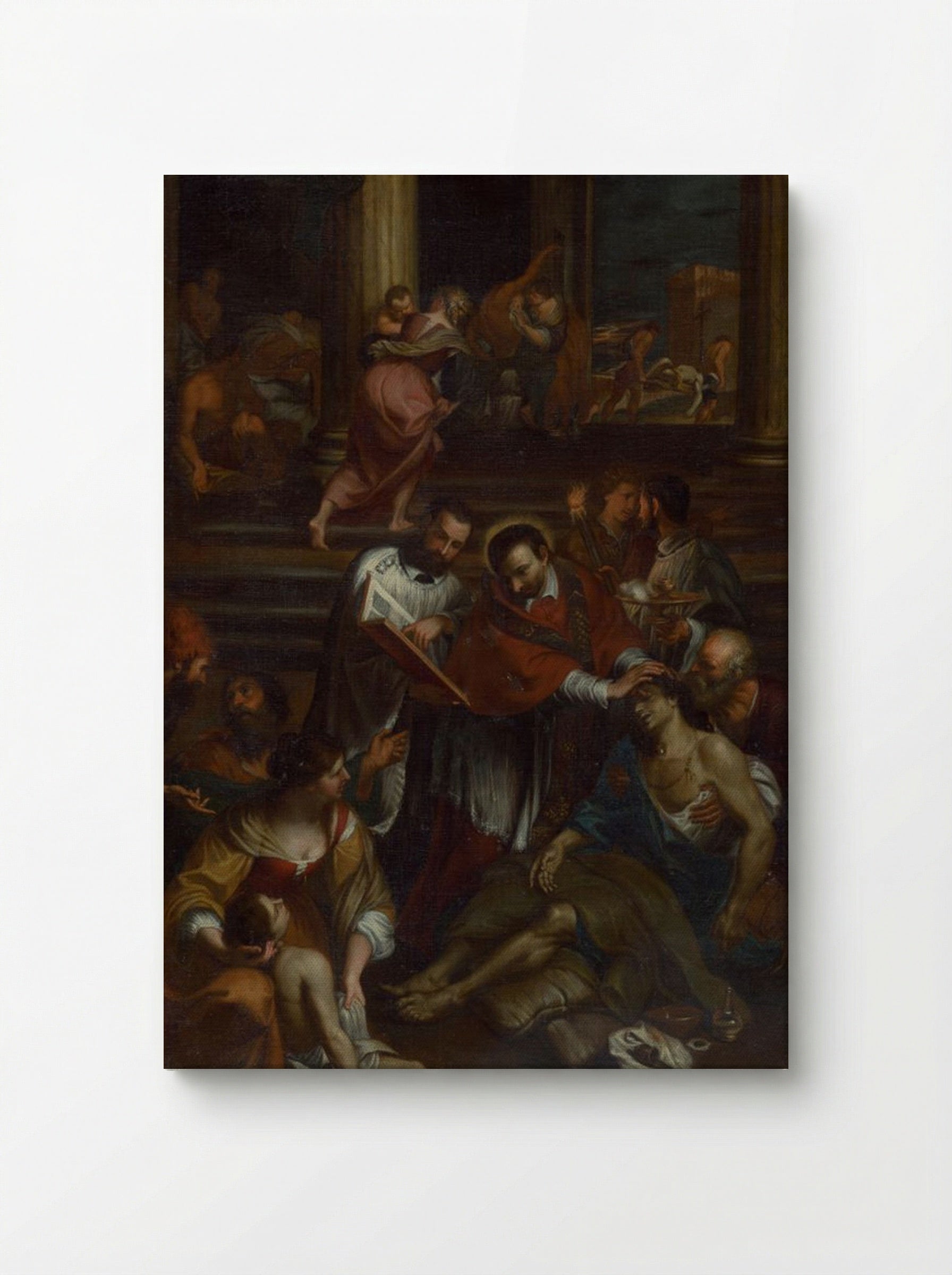 Saint Charles Borromeo Among Plague Victims - Fine Art Print - Canvas