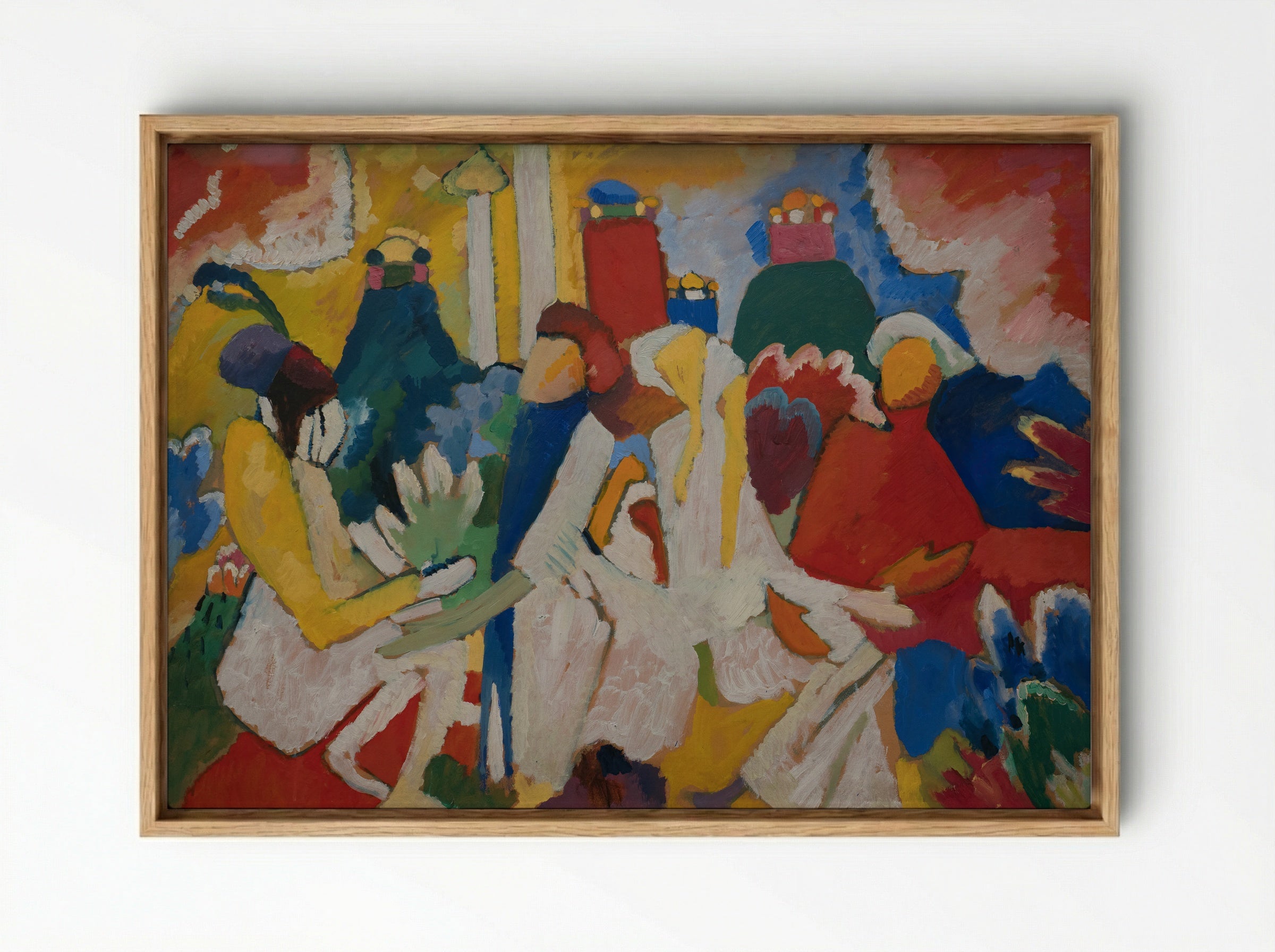Oriental - Wassily Kandinsky - Framed Canvas Wood