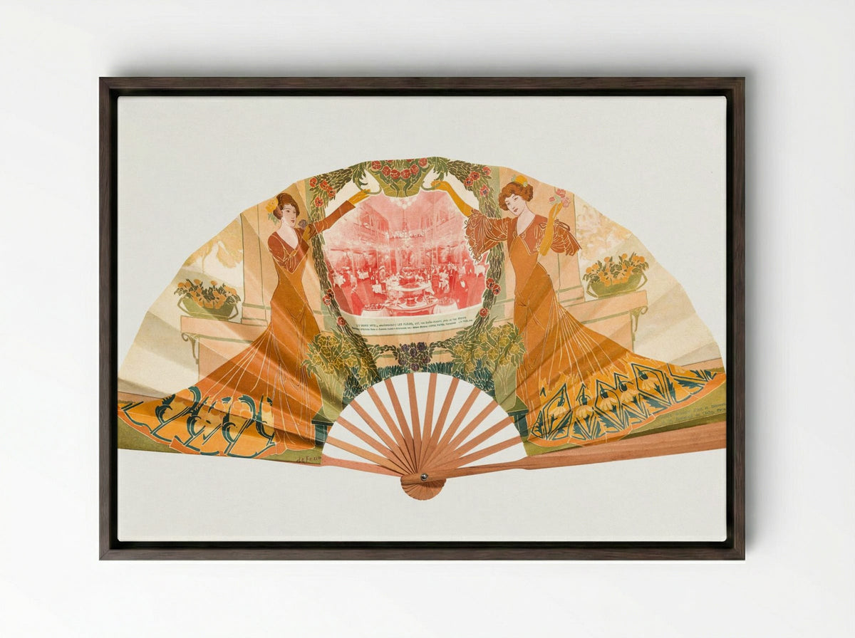The Grand Vatel - Georges de Feure - Framed Canvas Dark Wood