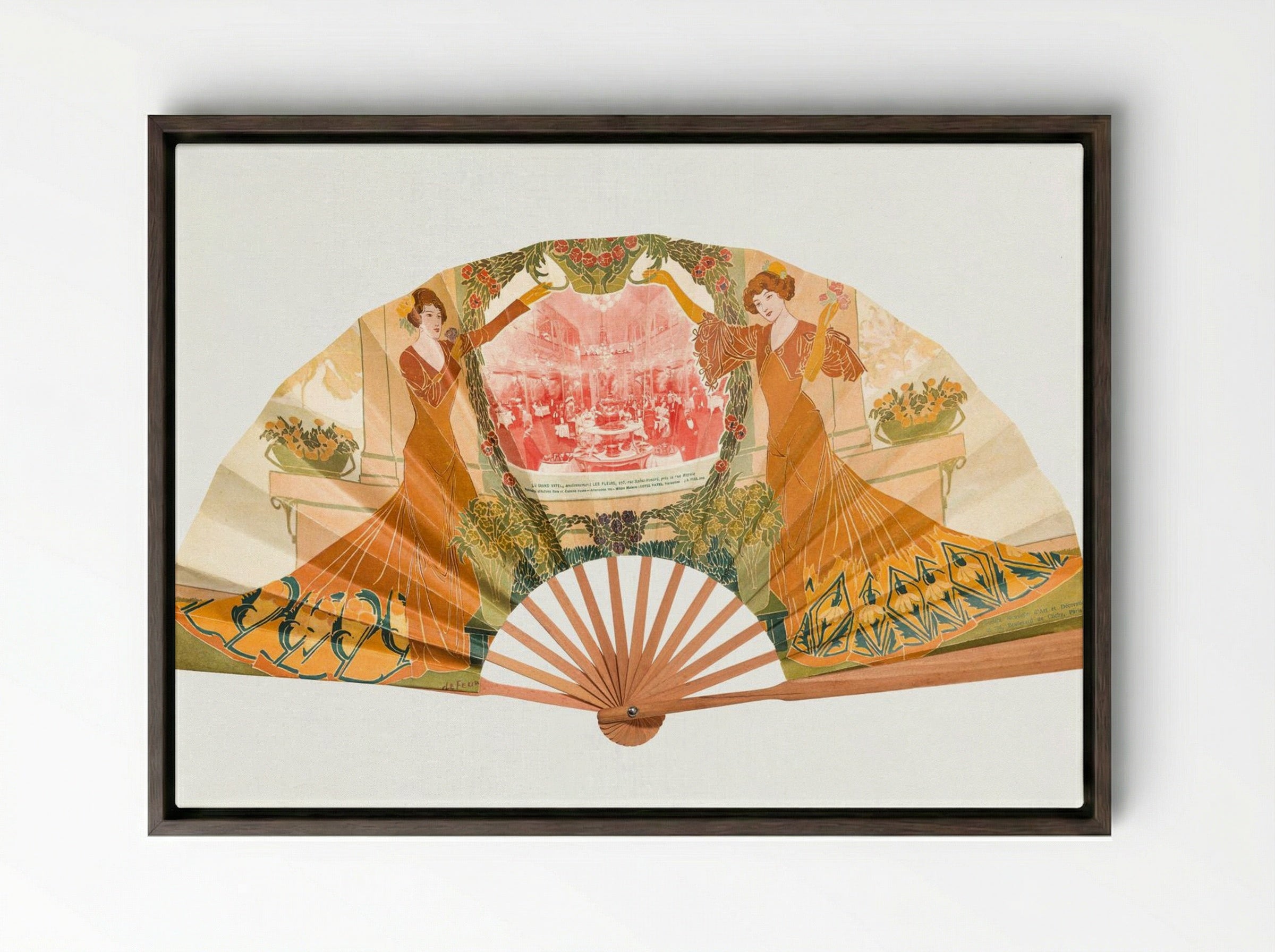 The Grand Vatel - Georges de Feure - Framed Canvas Dark Wood