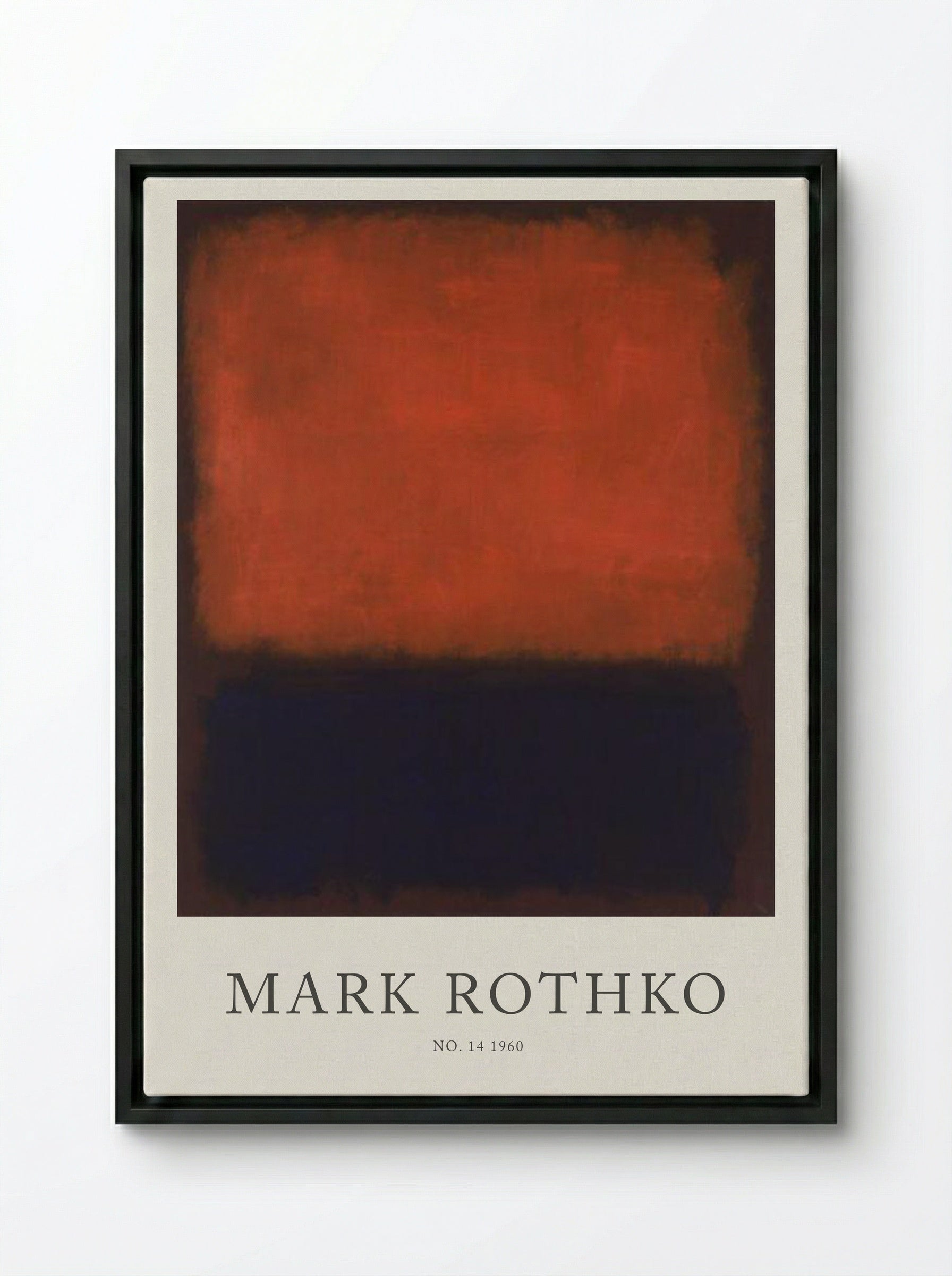 No. 14, 1960 - Mark Rothko - Framed Canvas Black