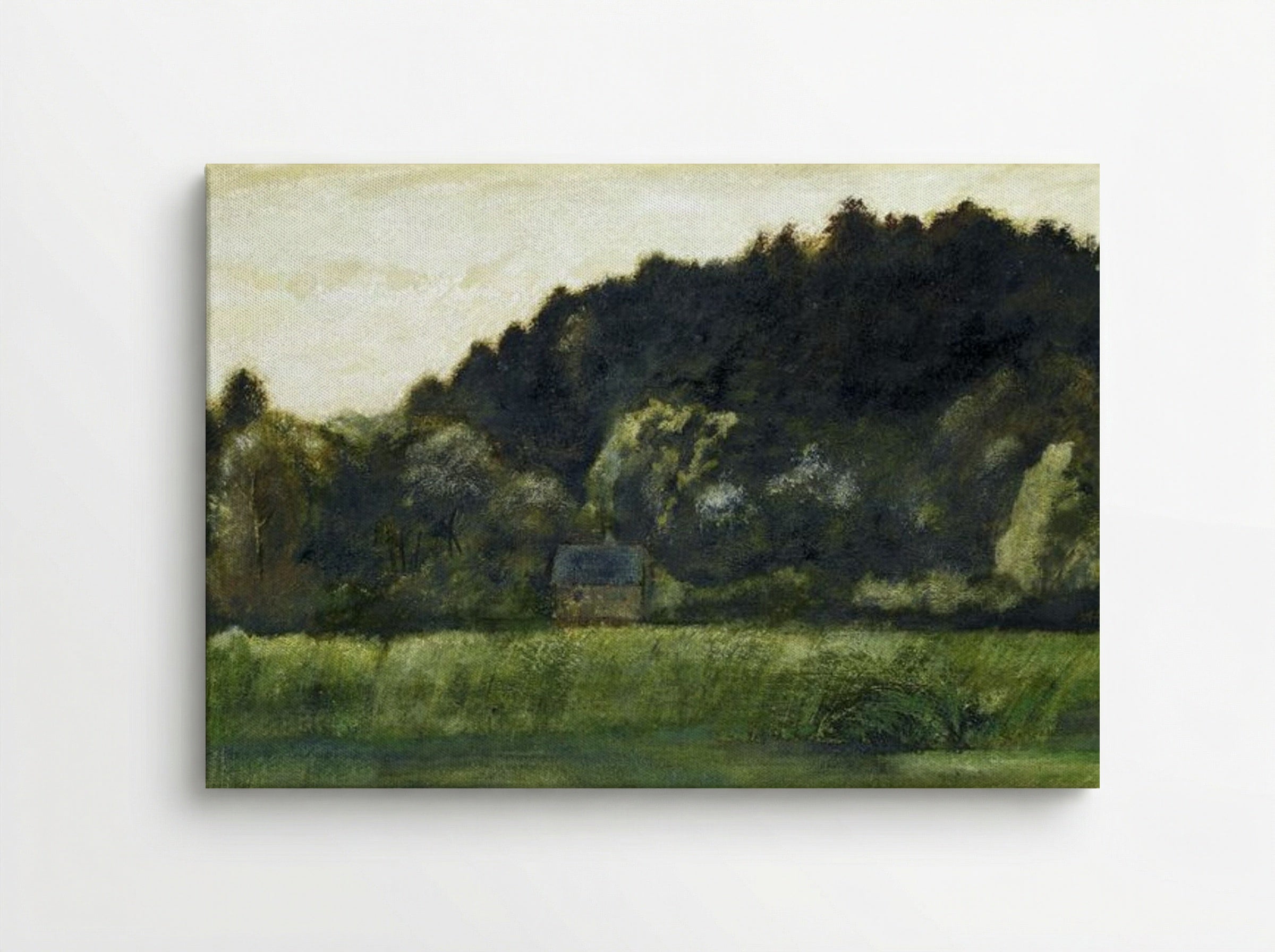 Landscape Study with Cottage - Edward Burne-Jones - Canvas