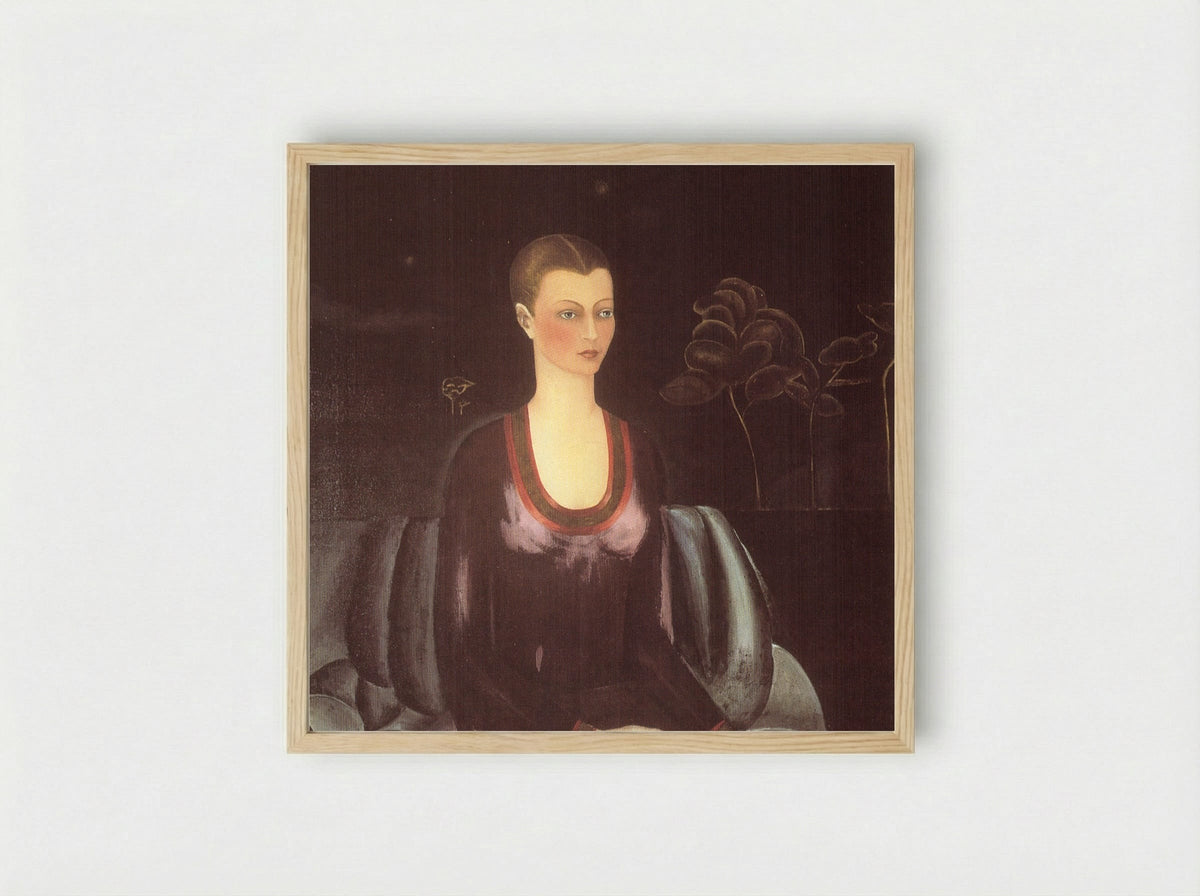Portrait of Alicia Galant - Frida Kahlo - Framed Print Wood