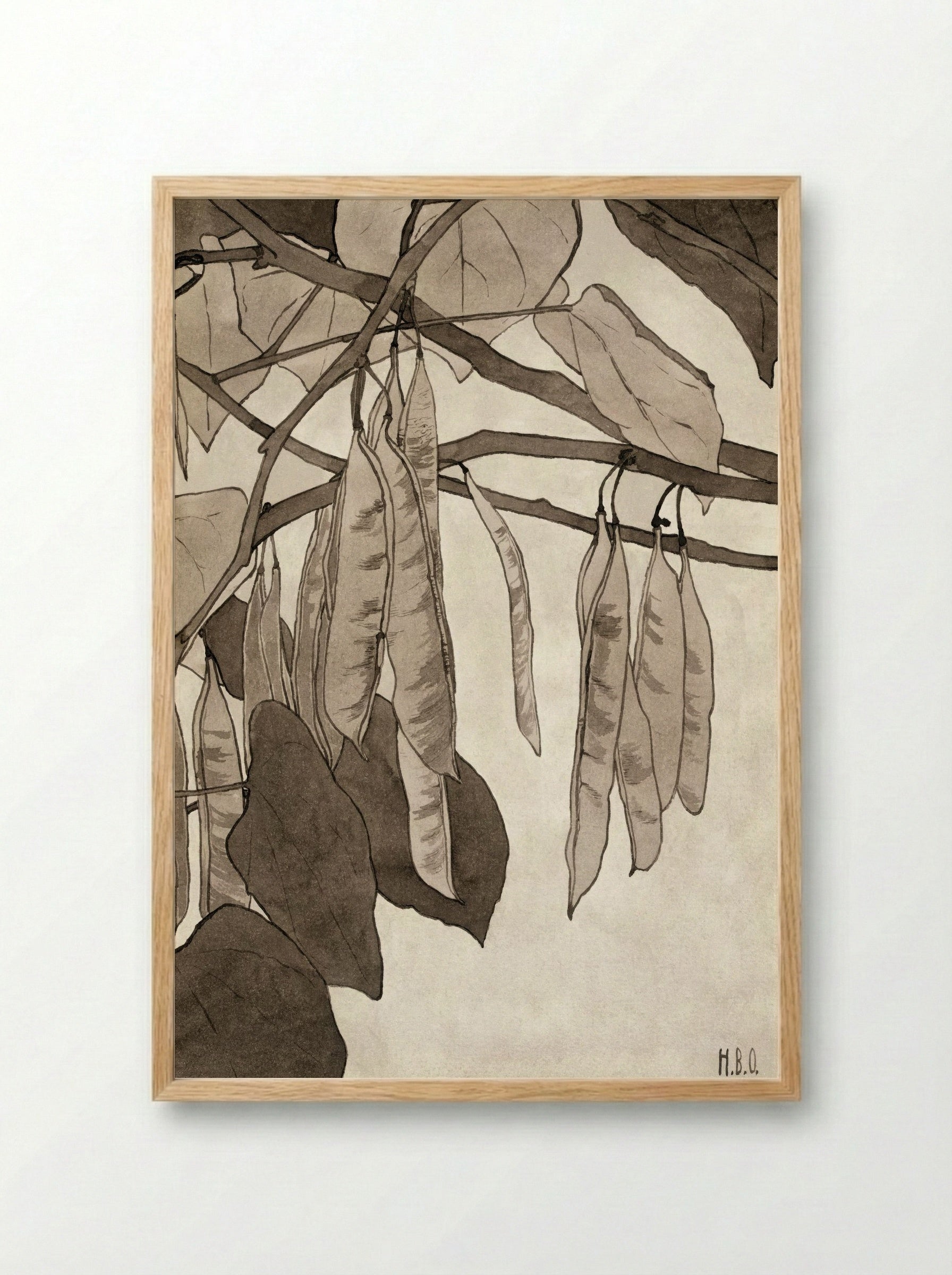 Red Bud (1915) - Hannah Borger Overbeck - Framed Print Wood