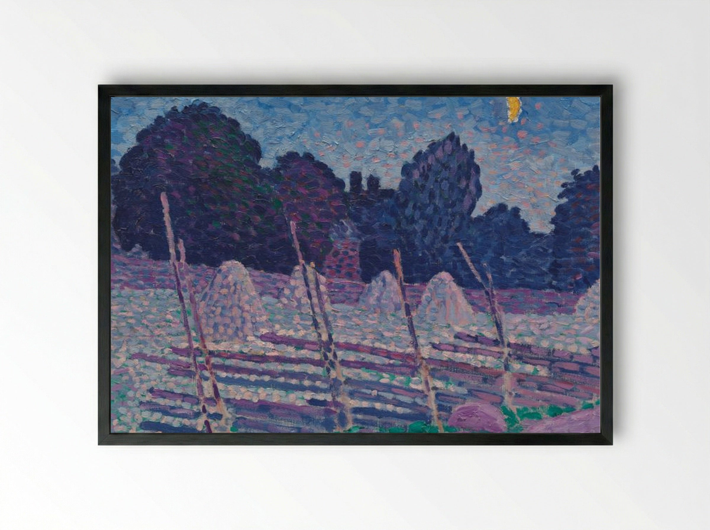 An August Night - Alfred William Finch - Framed Print Black