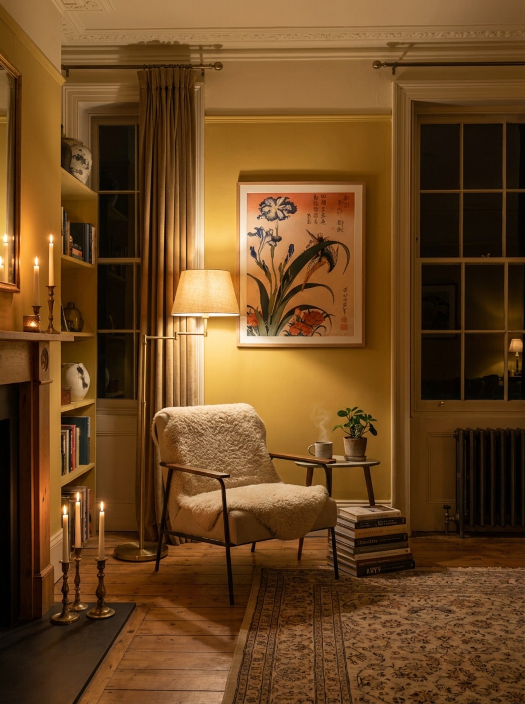 Kingfisher, Carnation, Iris – Fine Art Print