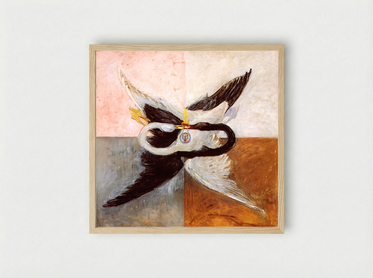 The Swan, No. 17, Group IX/SUWA - Hilma af Klint - Framed Print Wood