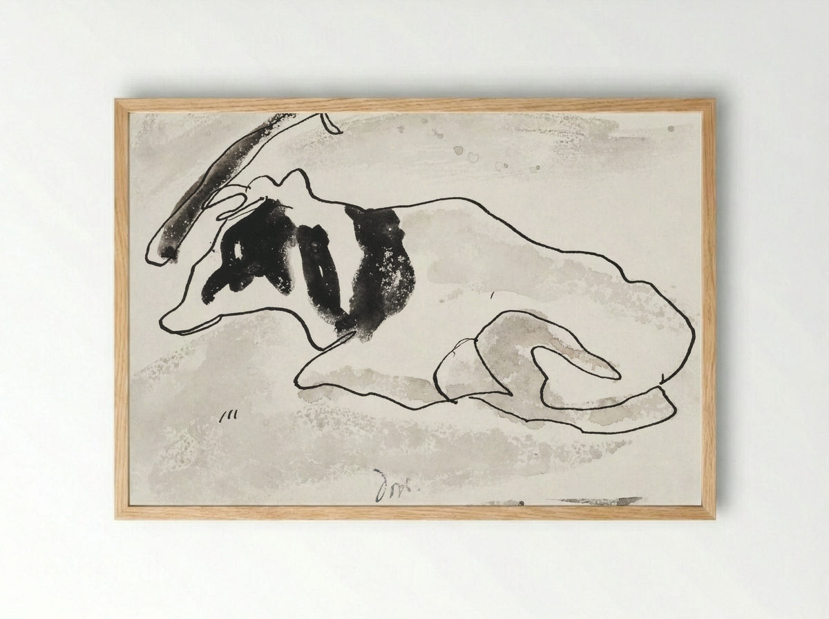 Cow II - Arthur Dove - Framed Print Wood