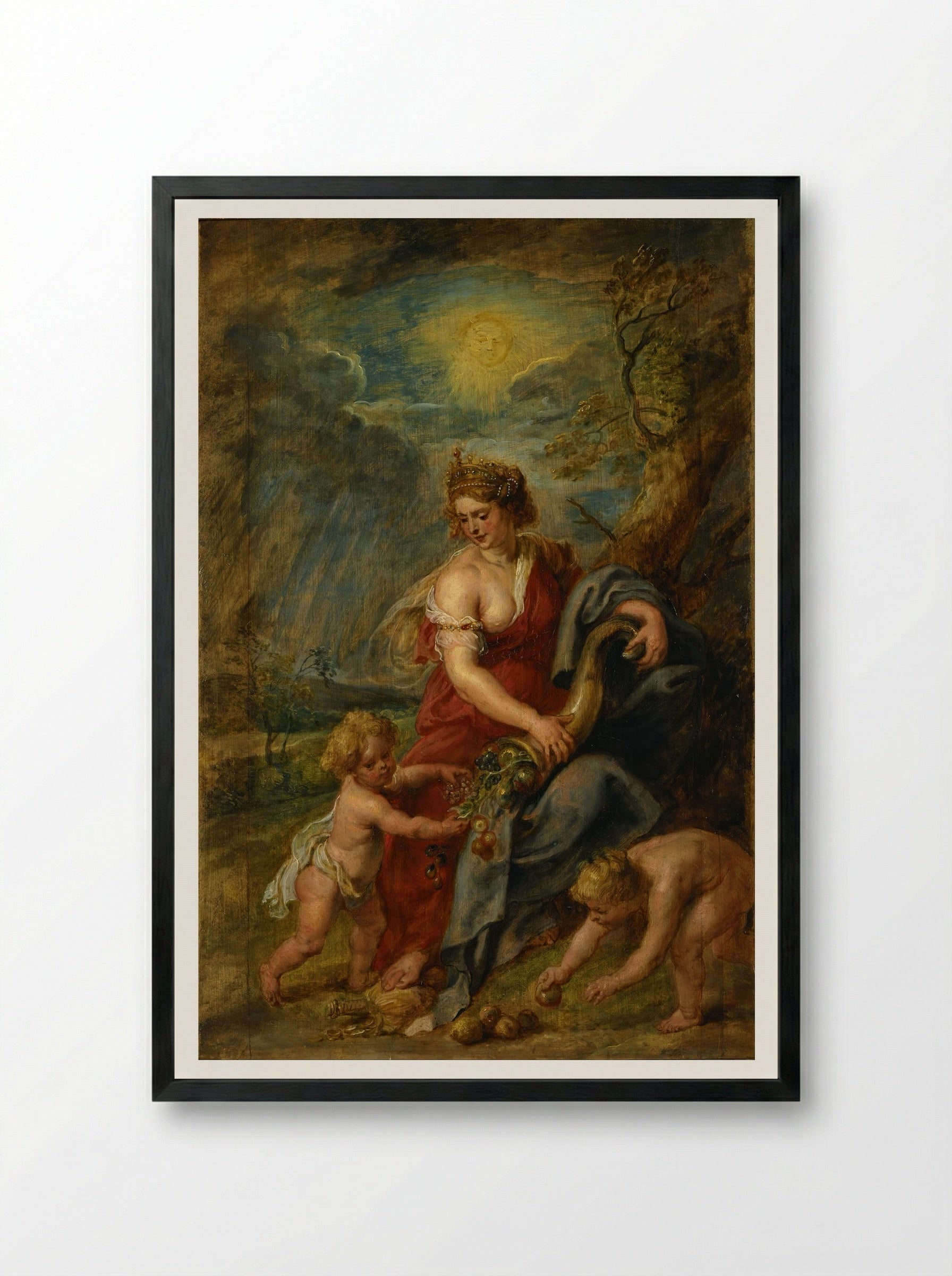 Abundance - Peter Paul Rubens - Framed Print Black