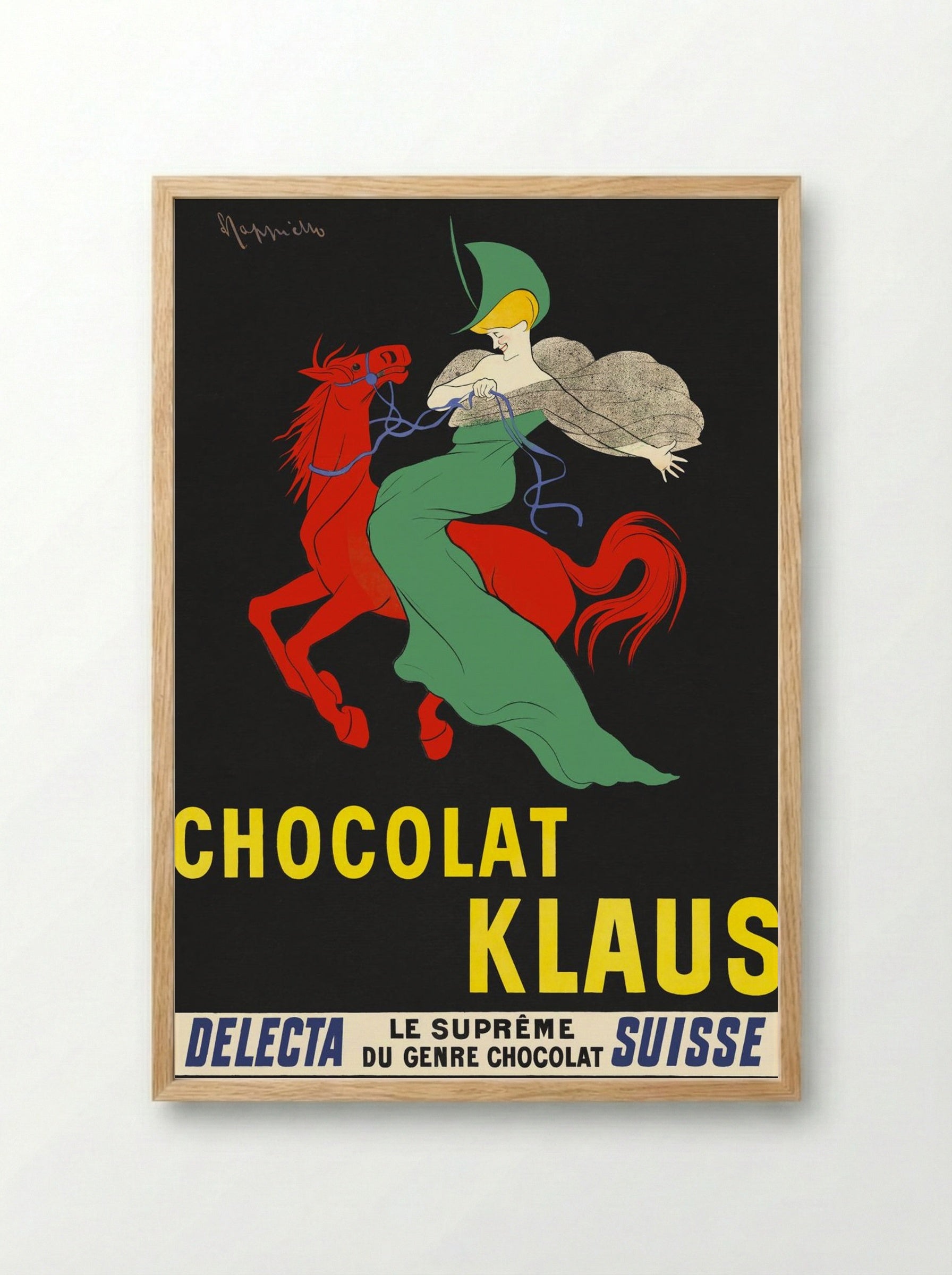 Chocolat Klaus - Leonetto Cappiello - Framed Print Wood