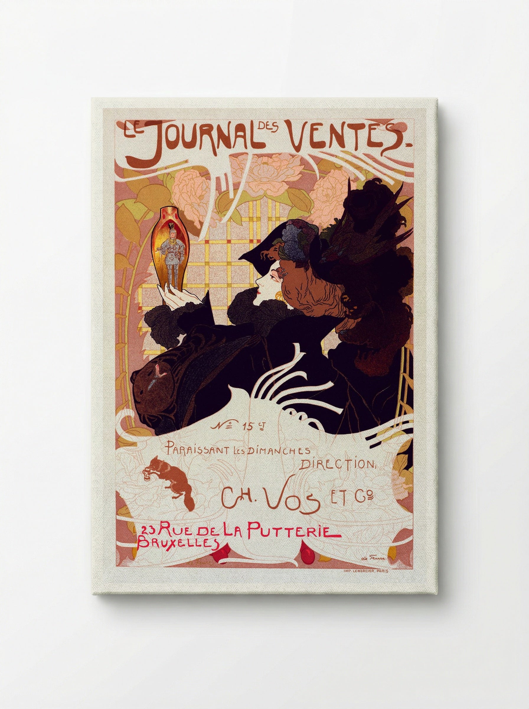 Le Journal des Ventes - Georges de Feure - Canvas