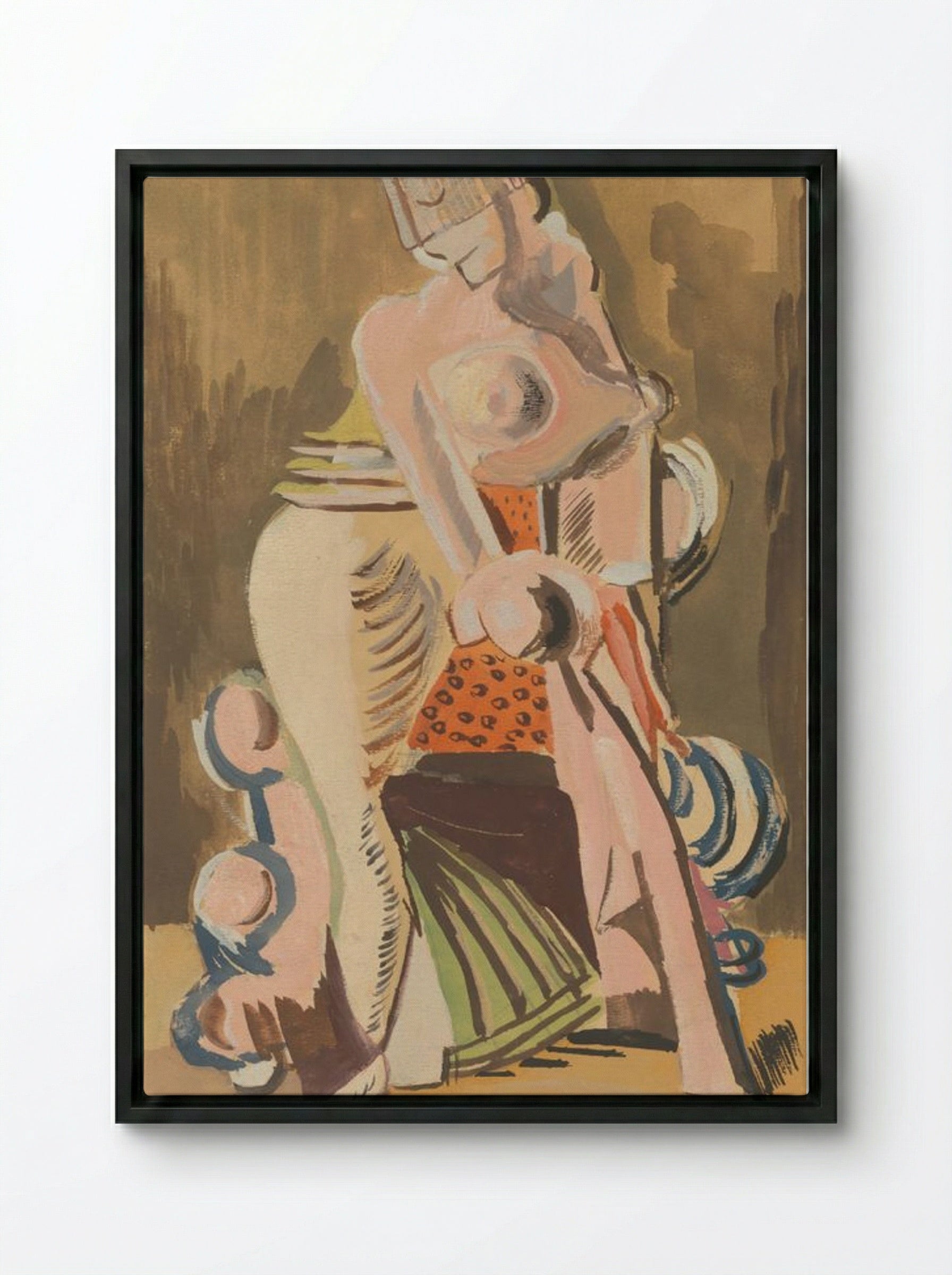 The Widow - Cyprián Majerník - Framed Canvas Black