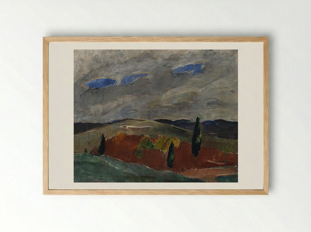 Cemetery Road in Toledo - Jens Adolf Jerichau - Framed Print Wood