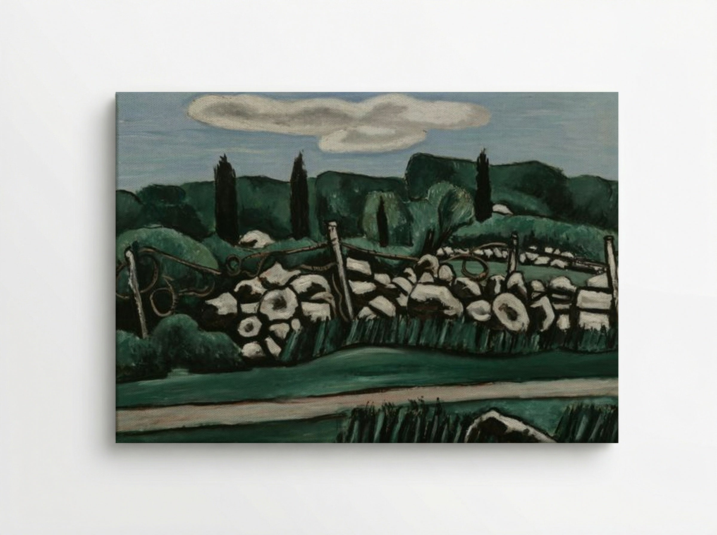 The Last Stone Walls, Dogtown - Marsden Hartley - Canvas