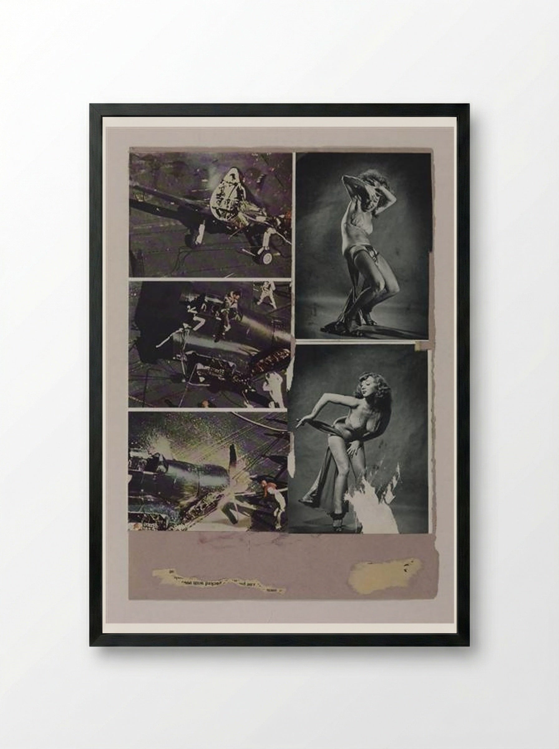 Yours Till the Boys Come Home - Eduardo Paolozzi - Framed Print Black
